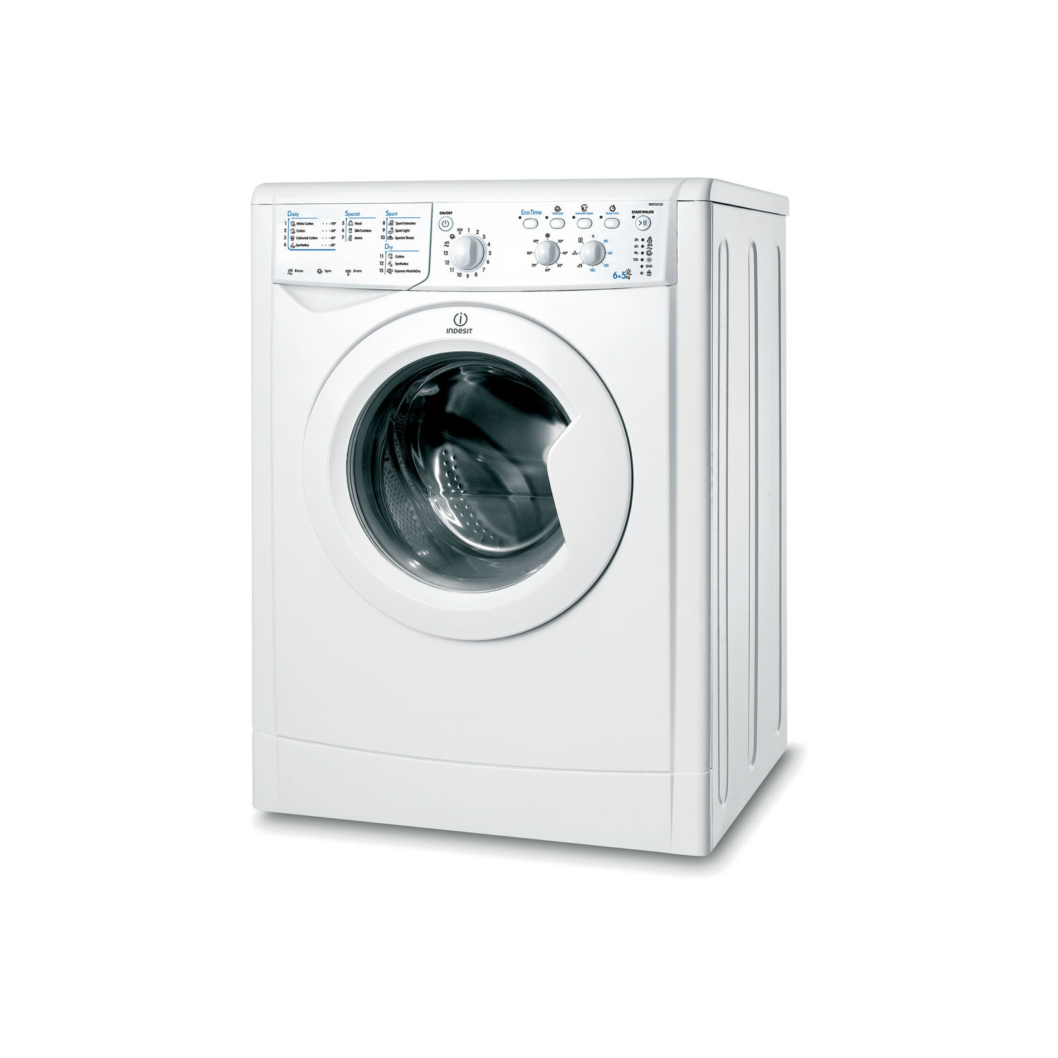 Indesit 6kg/5kg 1200 Spin Washer Dryer - White - B Energy Rated thumbnail image