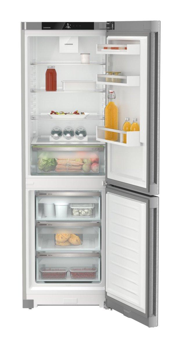 Liebherr CNSDC5203 60cm 60/40 Frost Free Fridge Freezer with EasyFresh - Silver thumbnail image