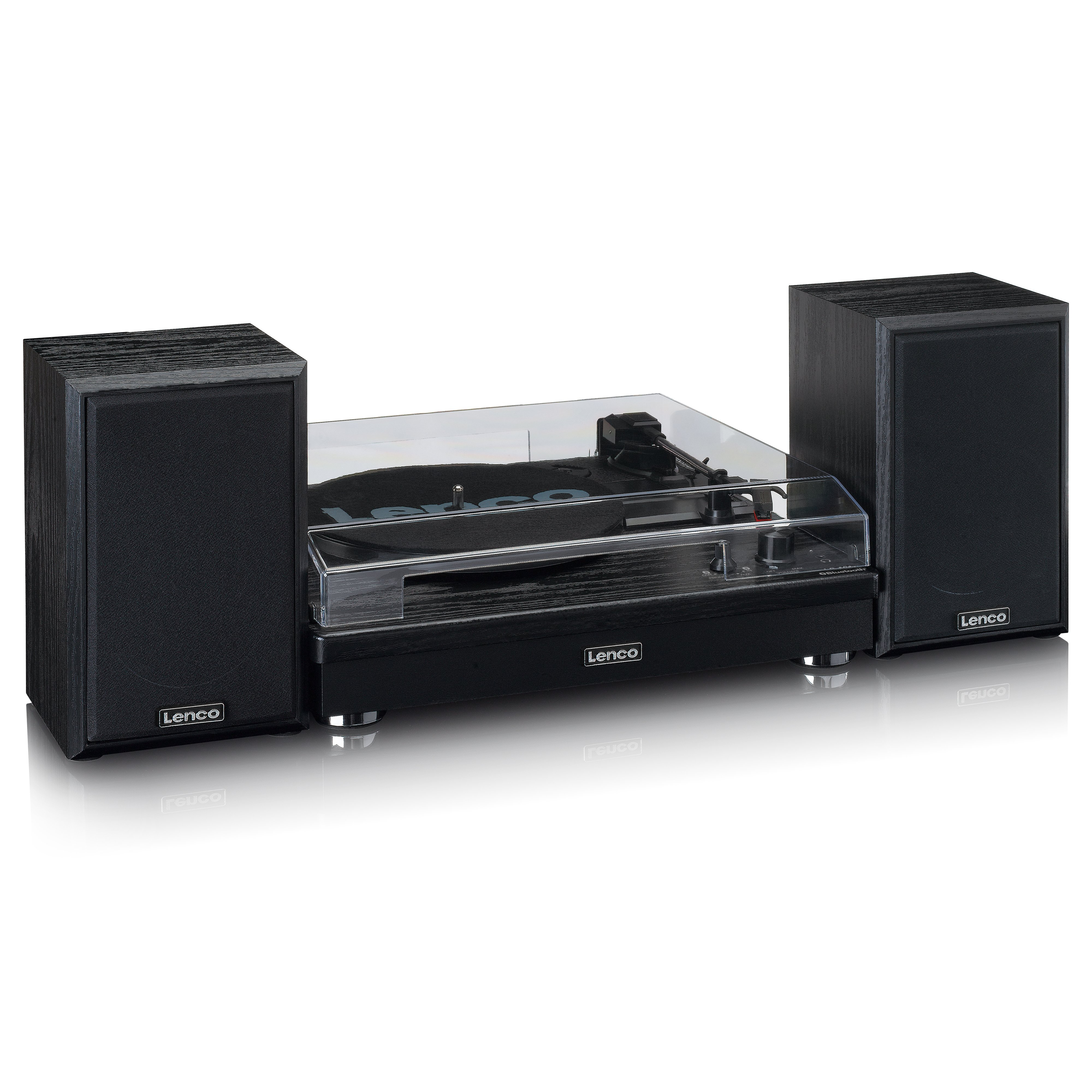 Lenco A004814 Lenco LS-101 Turntable & Hi Fi speakers  - Black thumbnail image