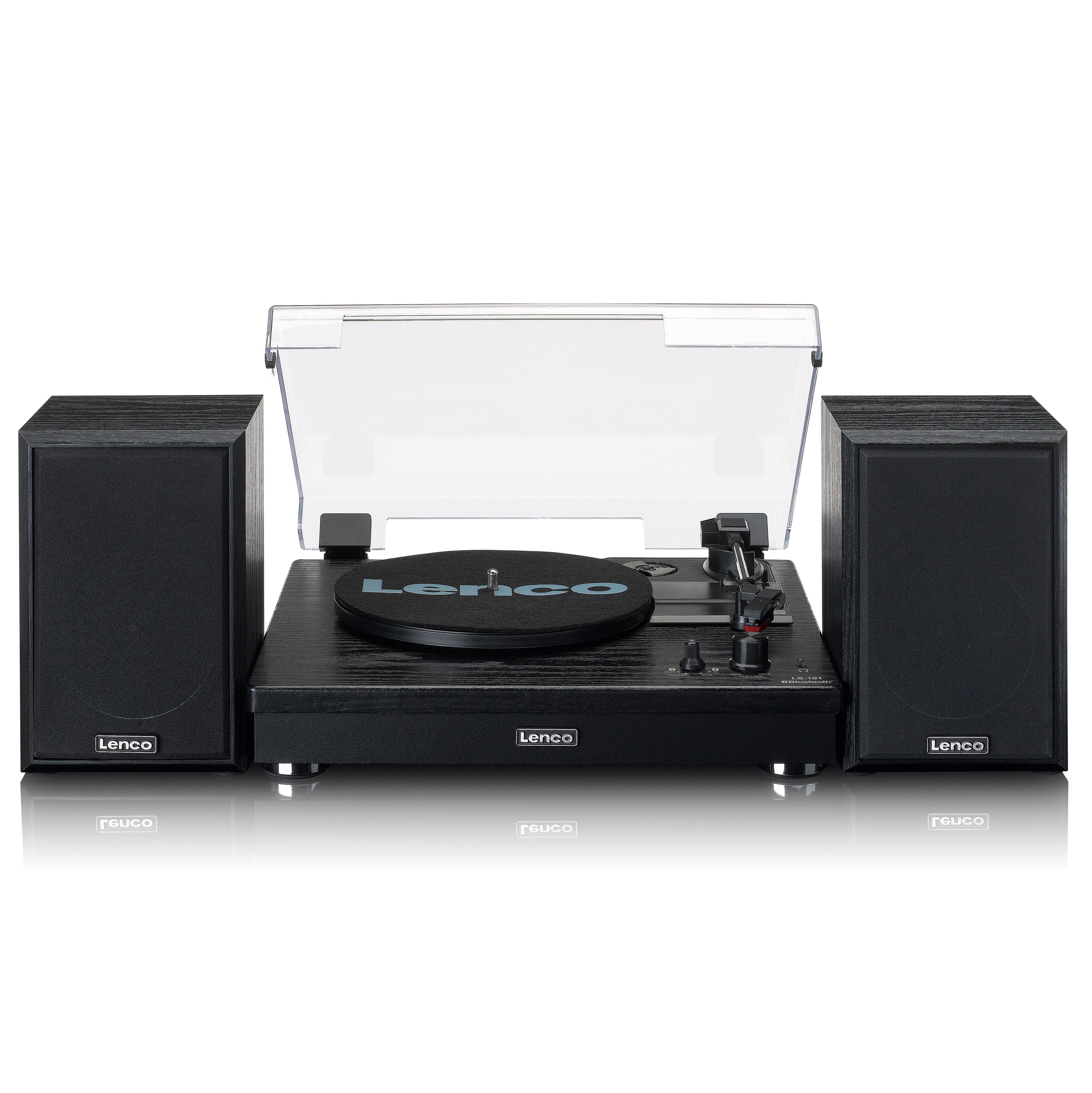 Lenco A004814 Lenco LS-101 Turntable & Hi Fi speakers  - Black thumbnail image