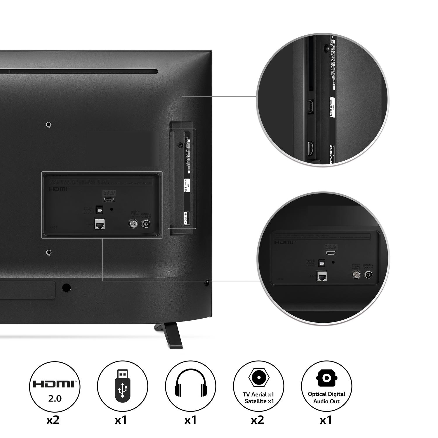 LG 32LQ630B6LA.AEK 32" HD Ready HDR Smart LED TV - Black thumbnail image