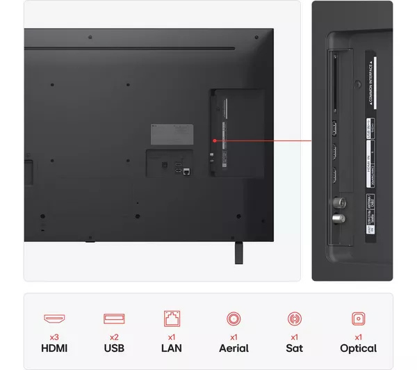 LG 43NANO80A6B.AEK 43" 4K Ultra HD Smart TV thumbnail image