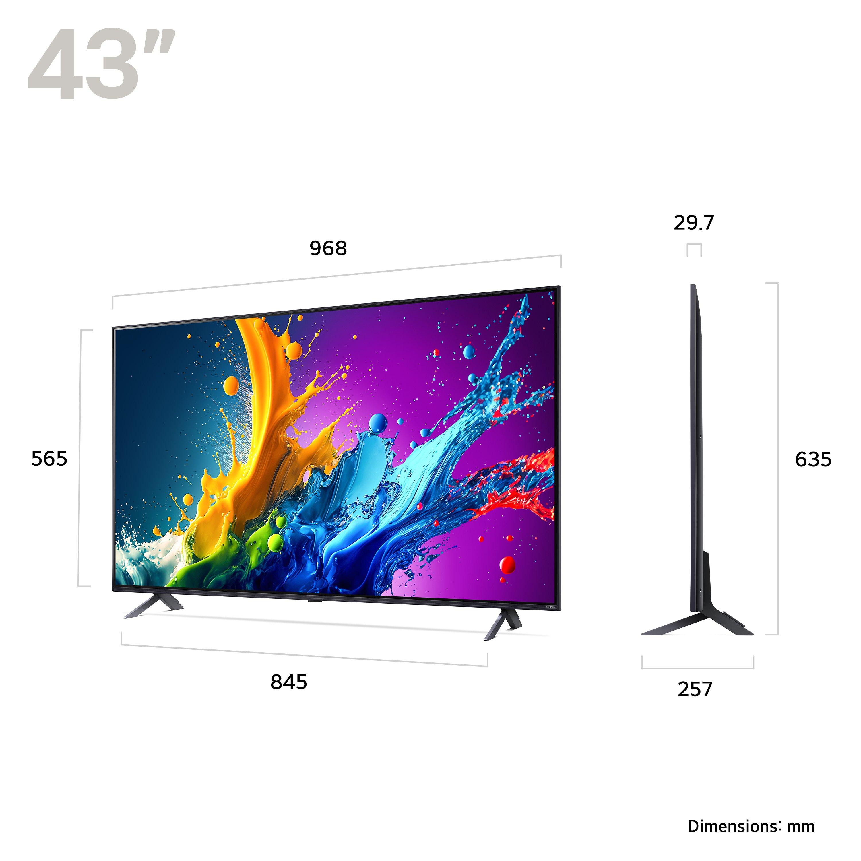 LG 43QNED80T6A.AEK 43" 4K Smart TV - Ashed Blue thumbnail image