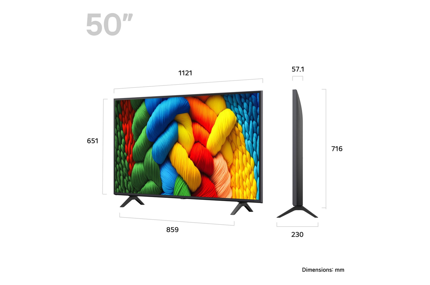 LG 50NANO80A6B.AEK NanoCell 50" 4K UHD Smart TV thumbnail image