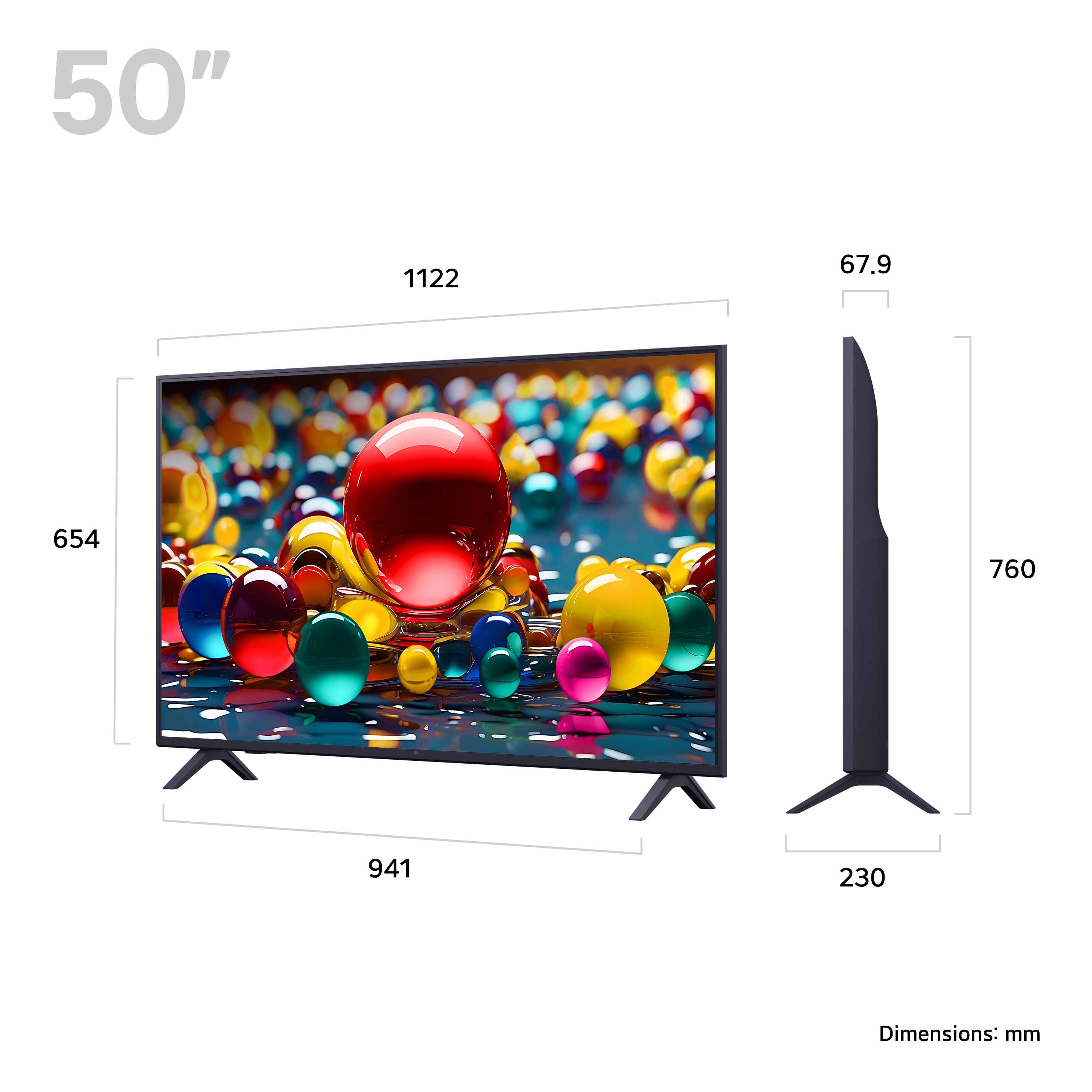 LG 50UA74006LB.AEK 50" 4K Ultra HD Smart TV thumbnail image