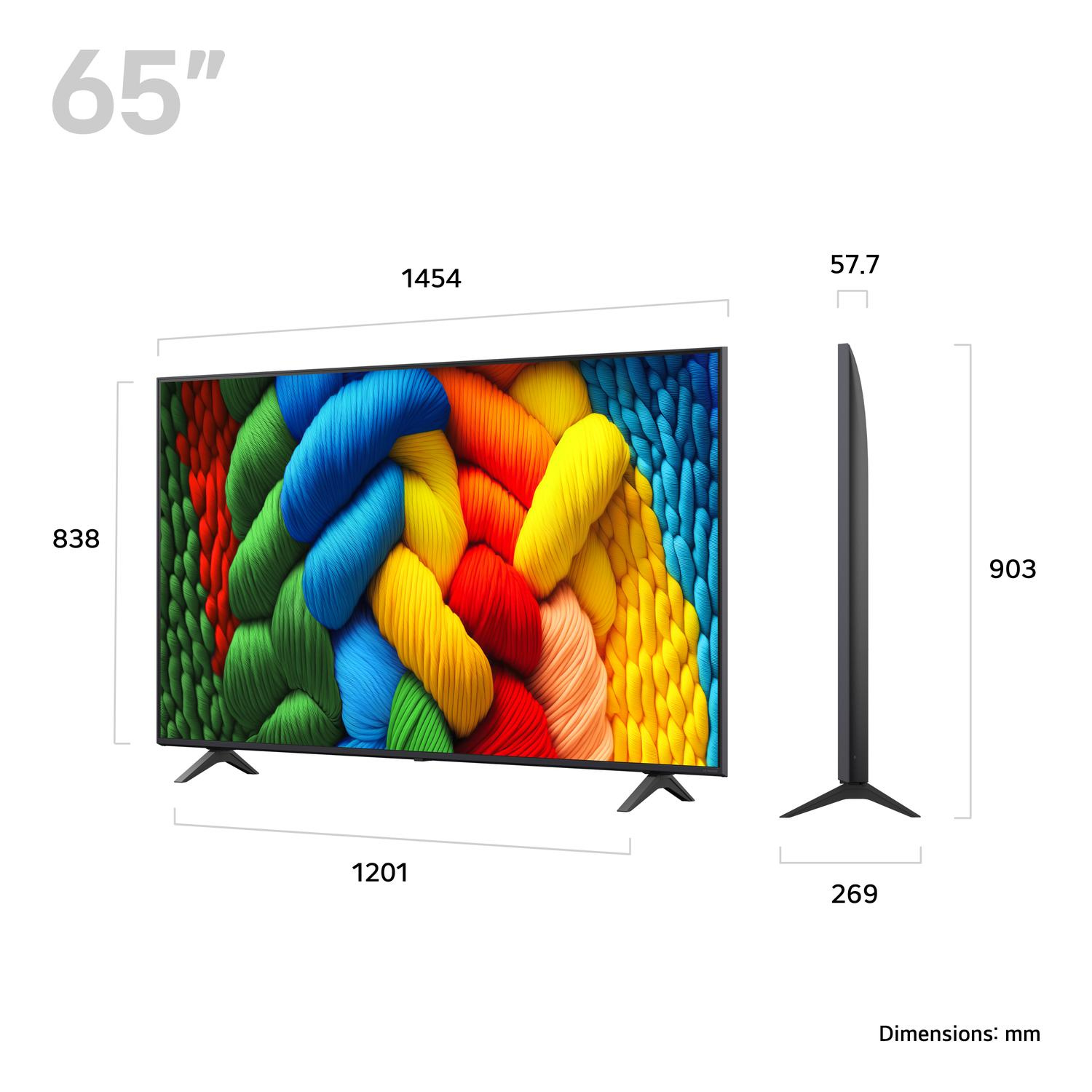 LG 65NANO80A6B.AEK 65" 4K Ultra HD Nanocell Smart TV thumbnail image