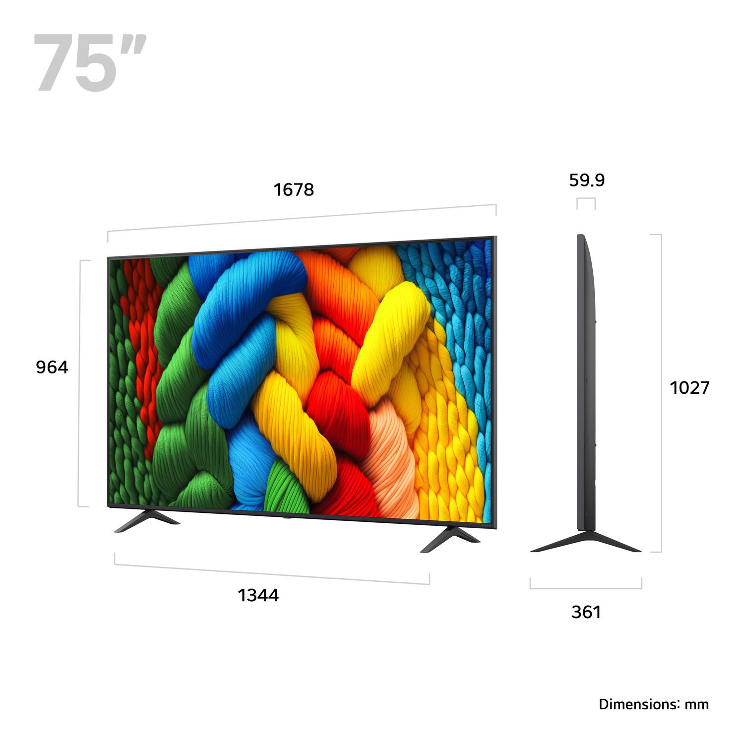 LG 75NANO80A6B.AEK 75" 4K Ultra HD QNED Smart TV thumbnail image