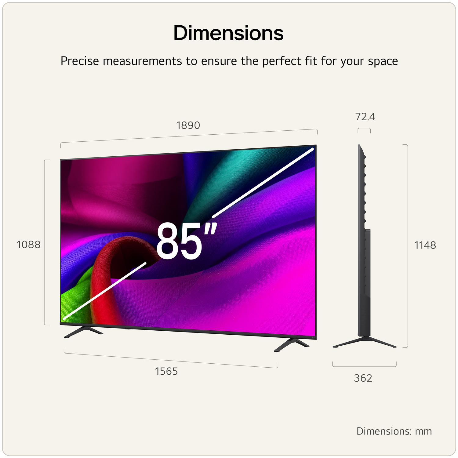 LG 85NU900B6LA.AEK 85" 4K UHD NANO AI Smart TV thumbnail image