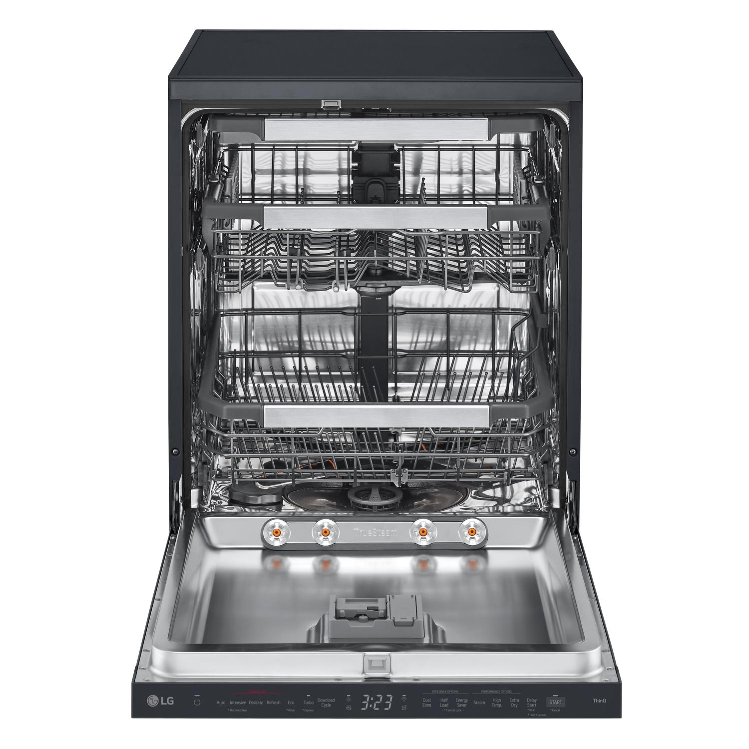 LG TrueSteam QuadWash DF587HMS WiFi Connected Full Size Dishwasher - Matte Black - 14 Place Settings thumbnail image