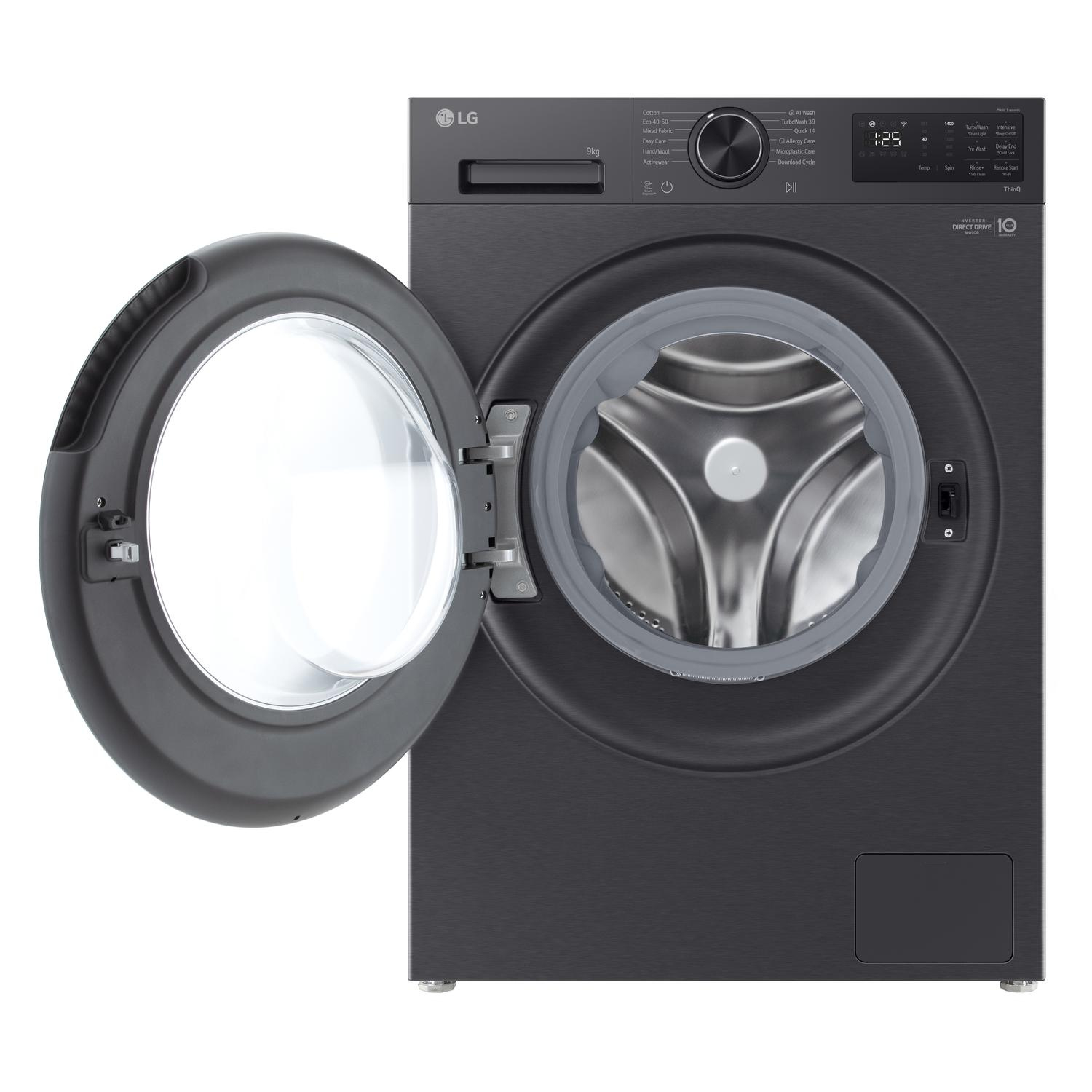LG F2X50S9TBB 9kg 1200 Spin Washing Machine - Black thumbnail image
