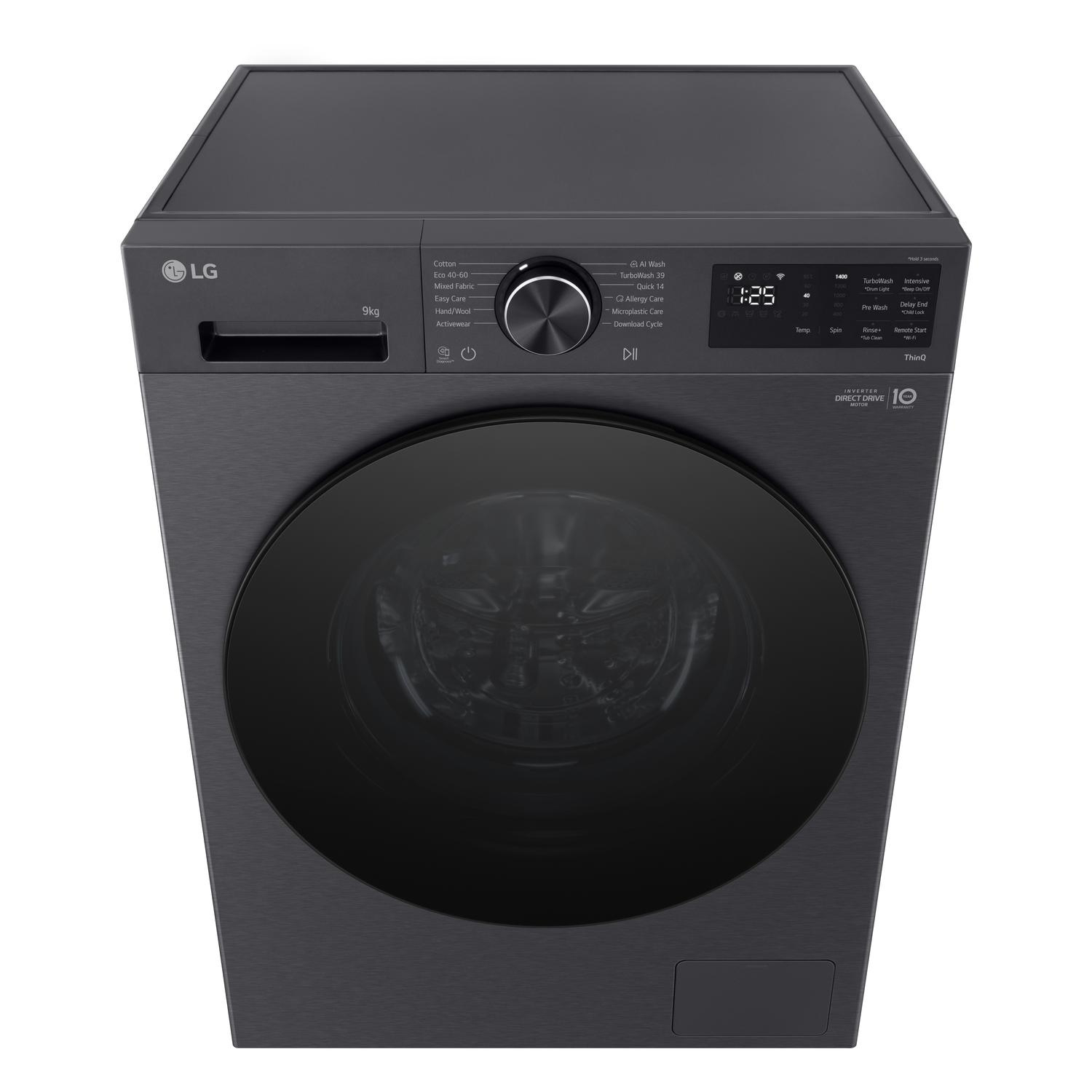 LG F2X50S9TBB 9kg 1200 Spin Washing Machine - Black thumbnail image