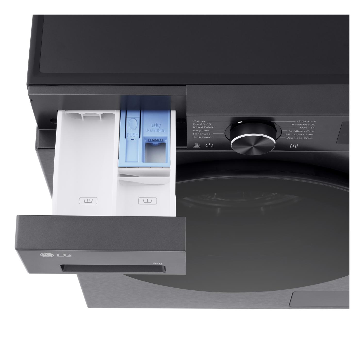 LG F2X50S9TBB 9kg 1200 Spin Washing Machine - Black thumbnail image