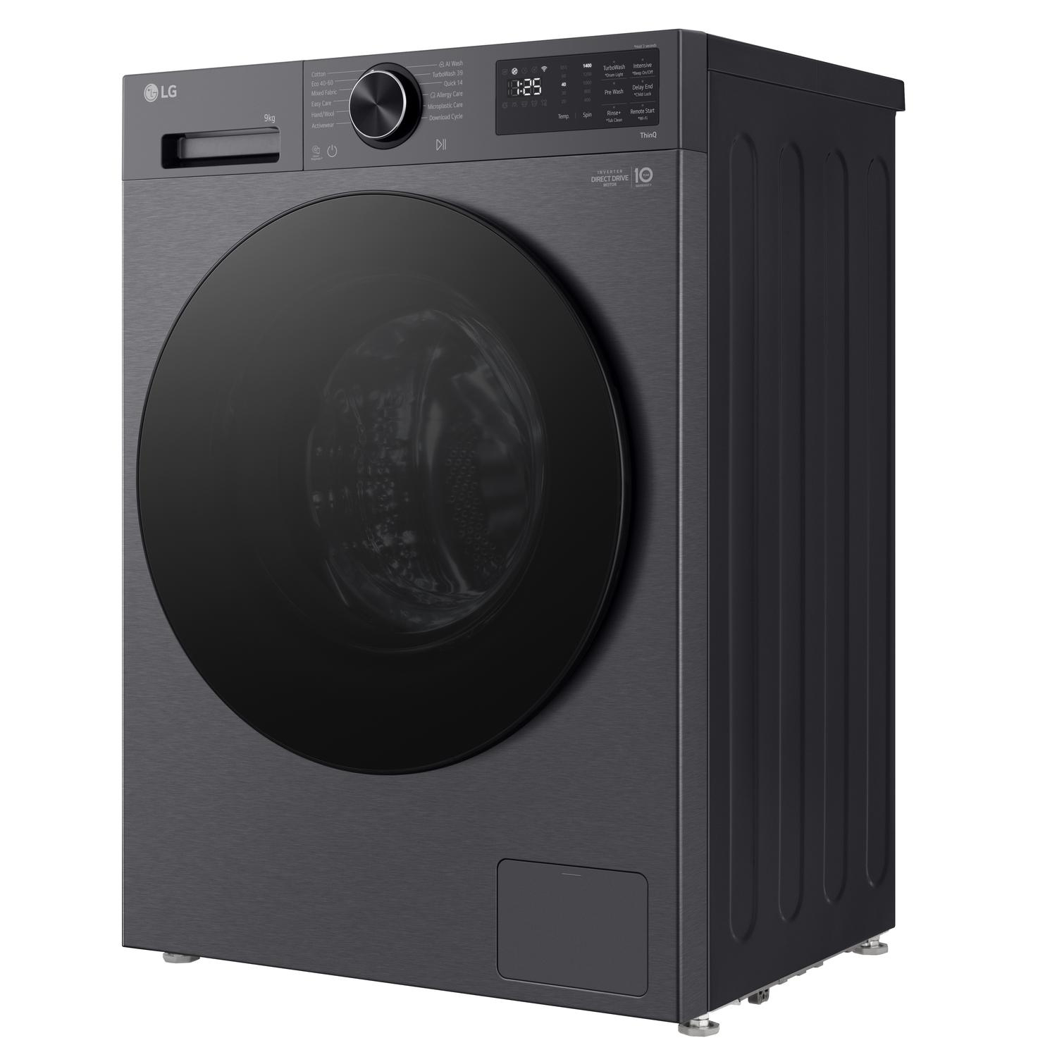 LG F2X50S9TBB 9kg 1200 Spin Washing Machine - Black thumbnail image