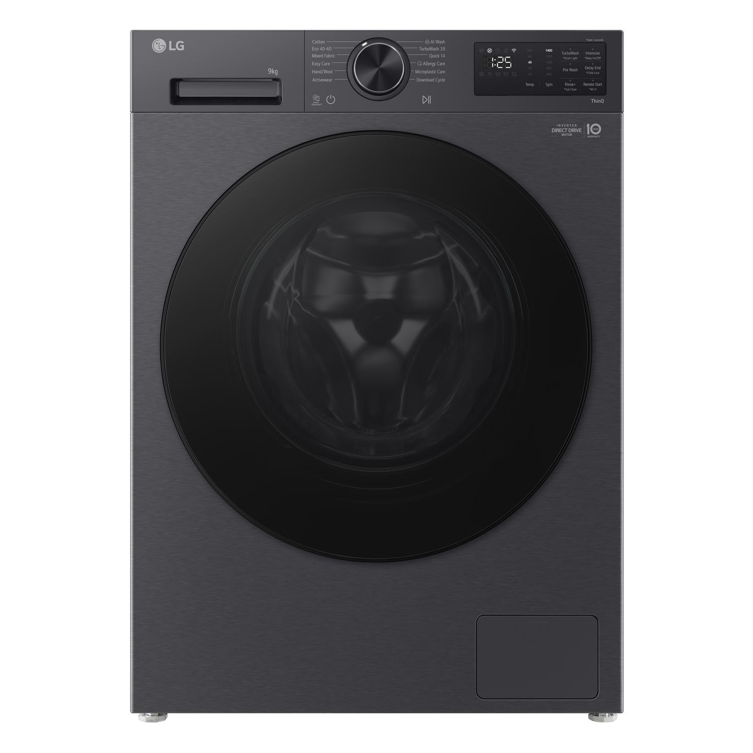 LG F2X50S9TBB 9kg 1200 Spin Washing Machine - Black thumbnail image
