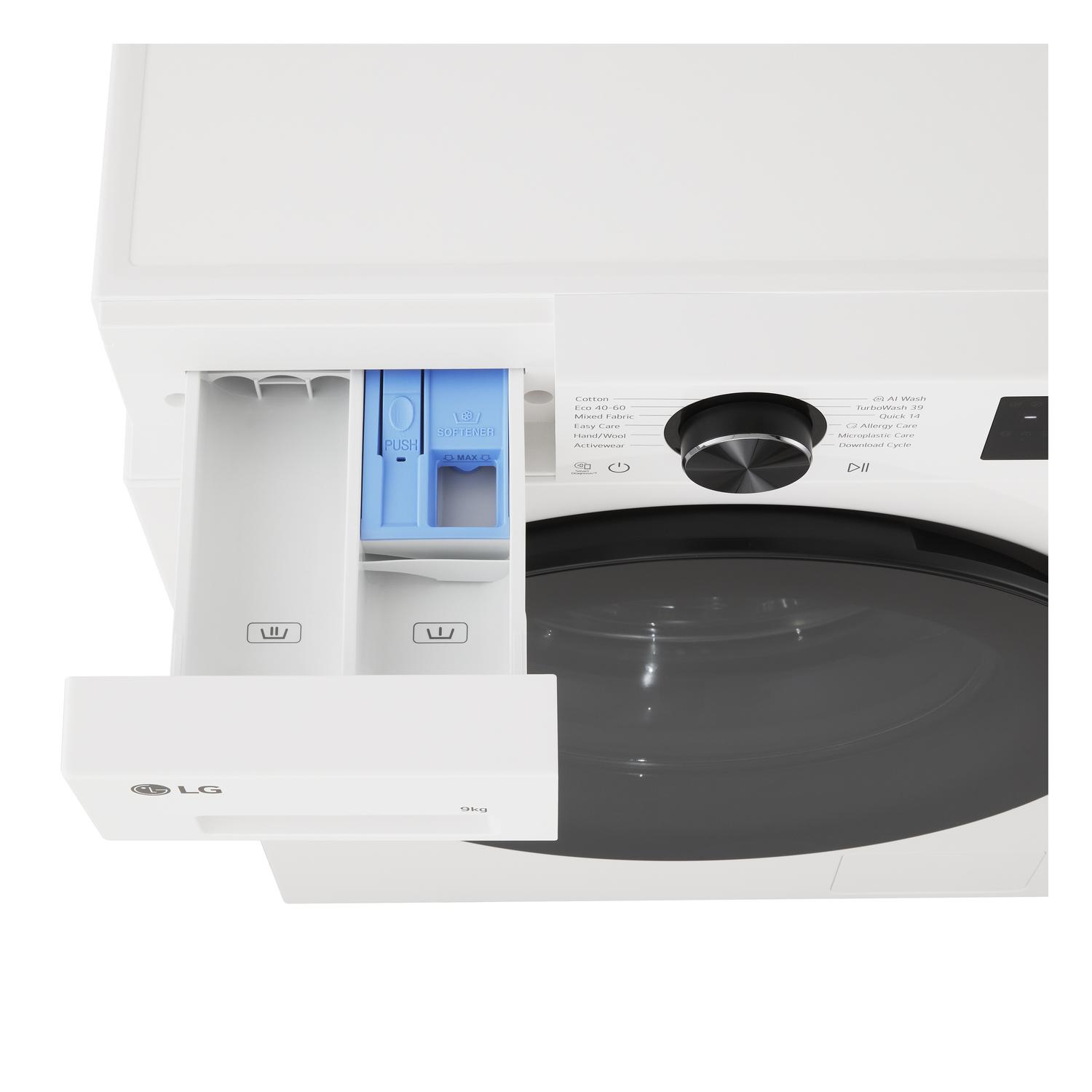 LG F2X50S9TWB 9kg 1200 Spin Washing Machine - White thumbnail image