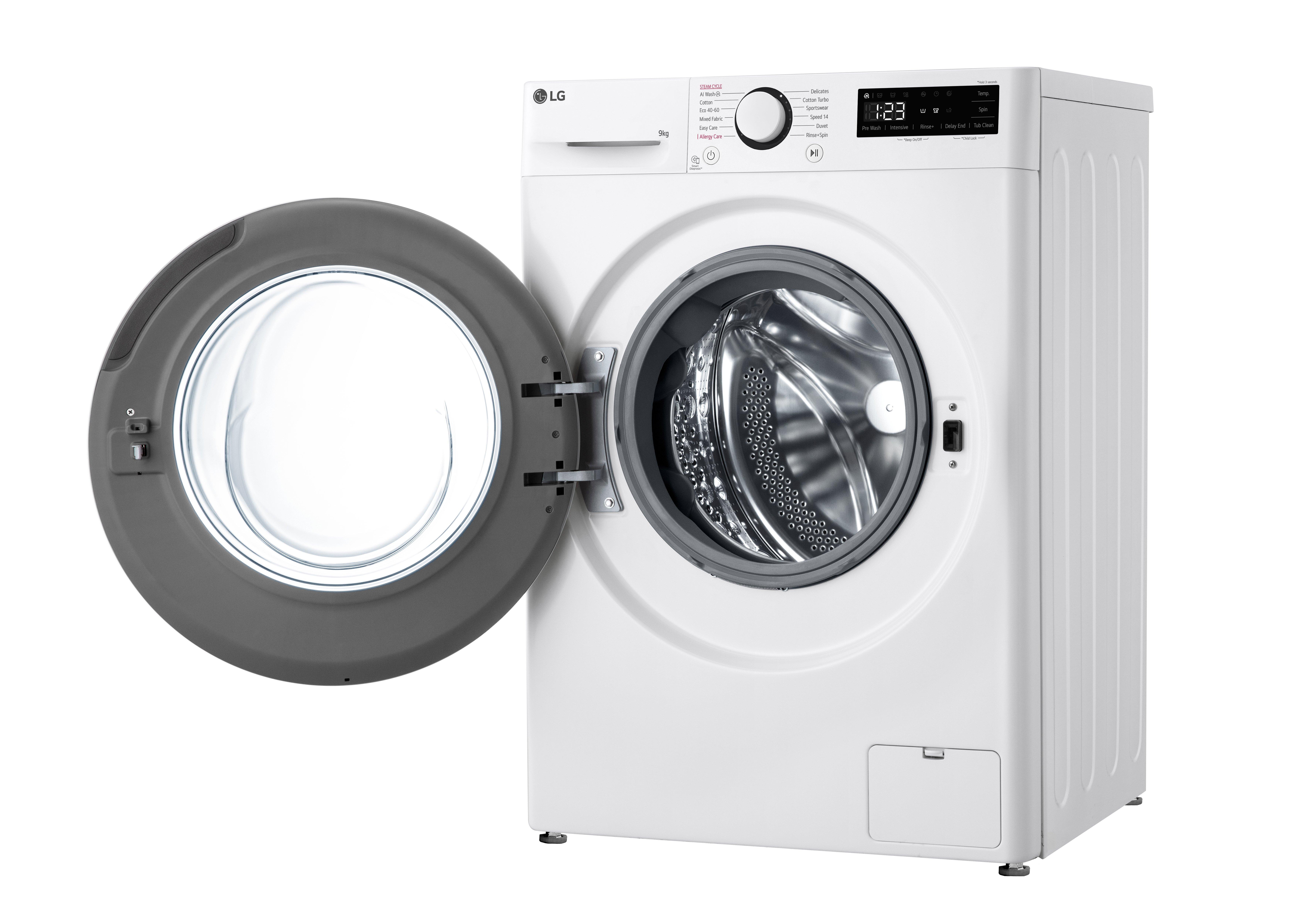LG F2Y509WBLN1 9kg 1200 Spin Washing Machine - White thumbnail image