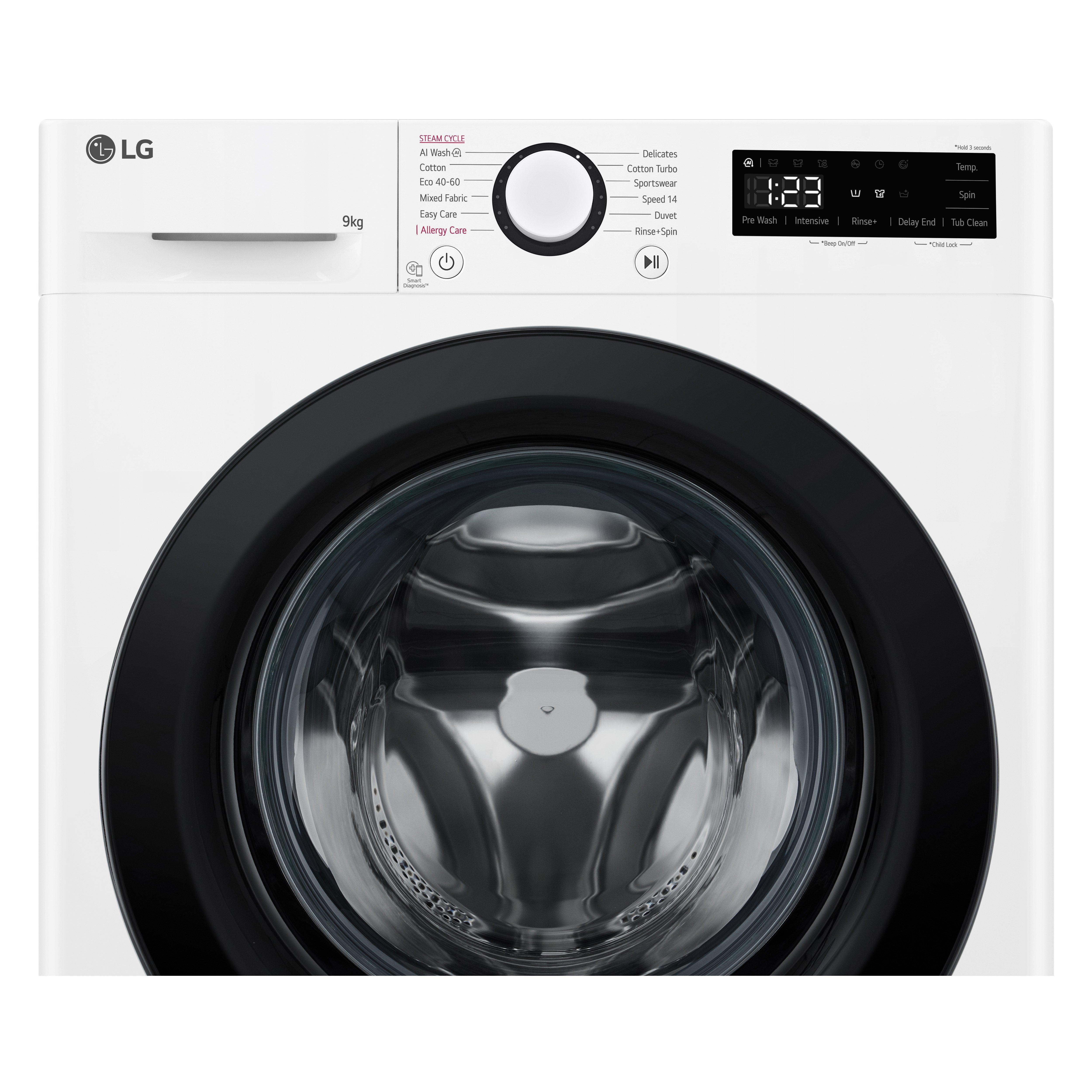 LG F2Y509WBLN1 9kg 1200 Spin Washing Machine - White thumbnail image