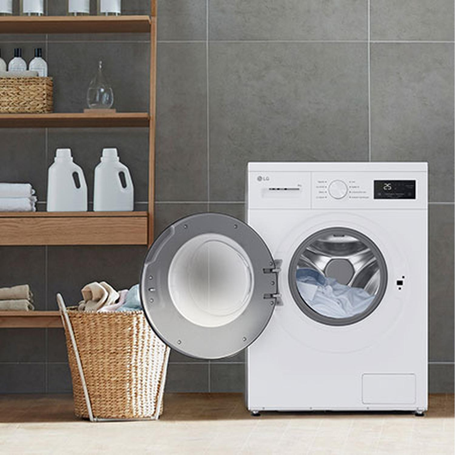 LG F4A10S8NWK 8kg 1400 Spin  Washing Machine - White thumbnail image
