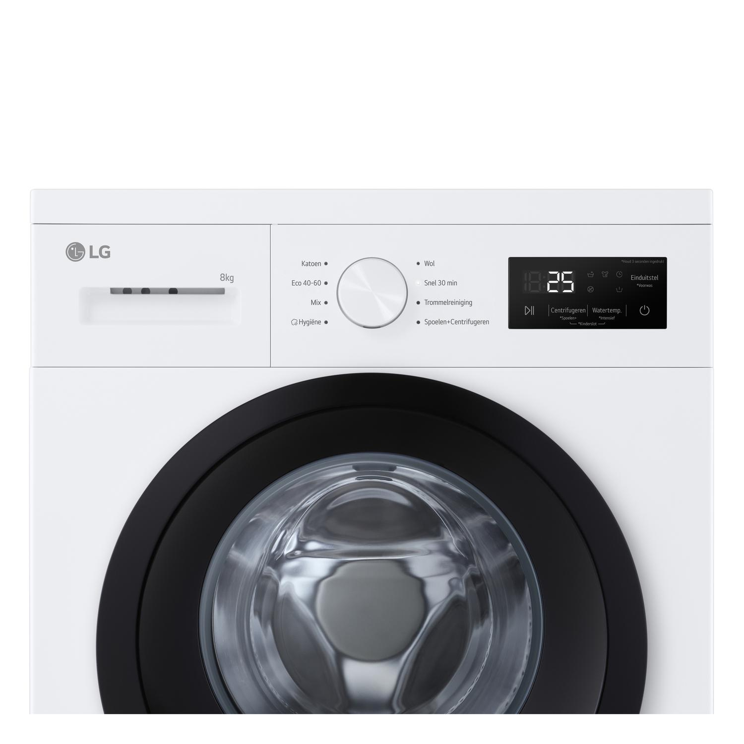 LG F4A10S8NWK 8kg 1400 Spin  Washing Machine - White thumbnail image