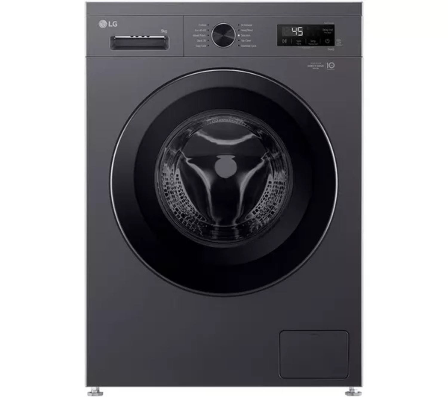 LG F4X1009NMK 9kg 1400 Spin Washing Machine - Slate Grey thumbnail image