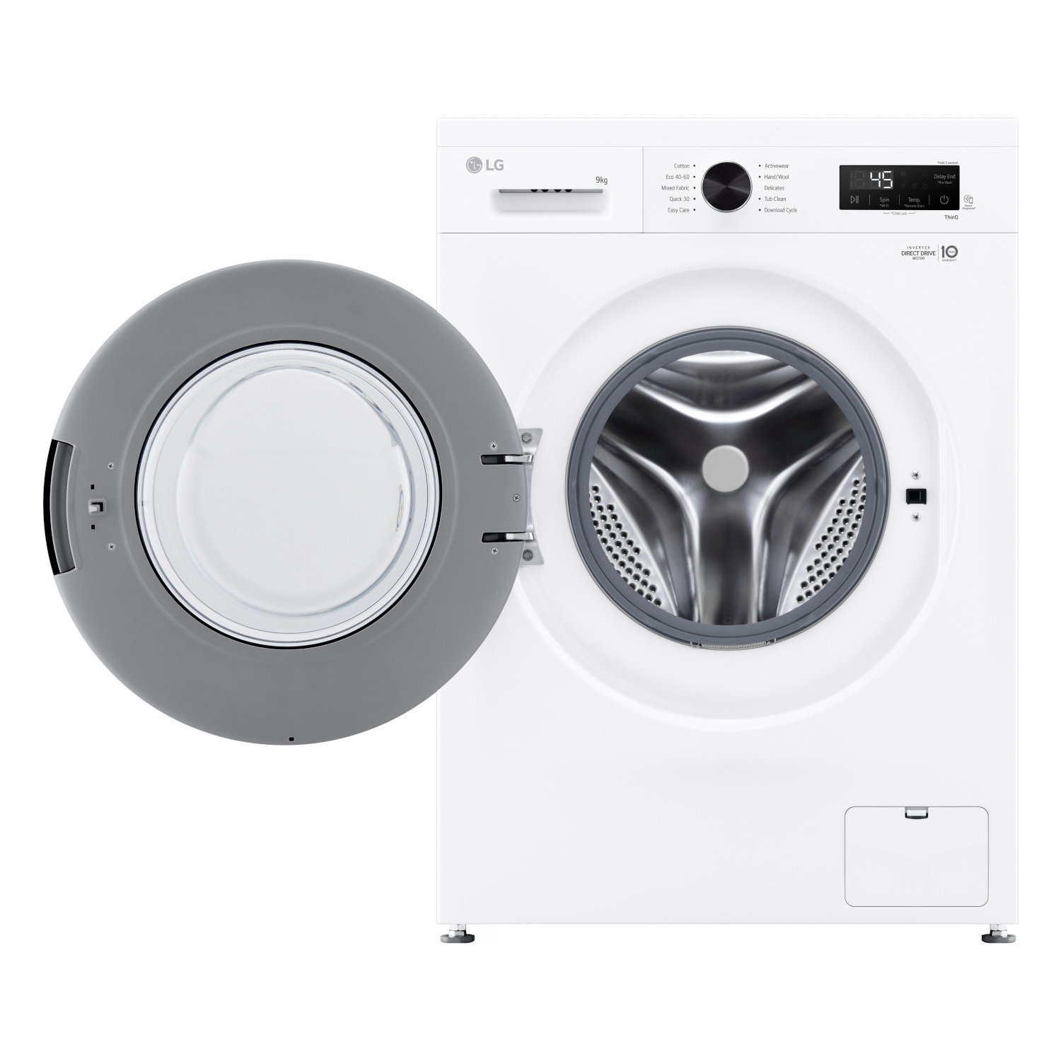 LG F4X1009NWK 9kg 1400 Spin Washing Machine - White thumbnail image