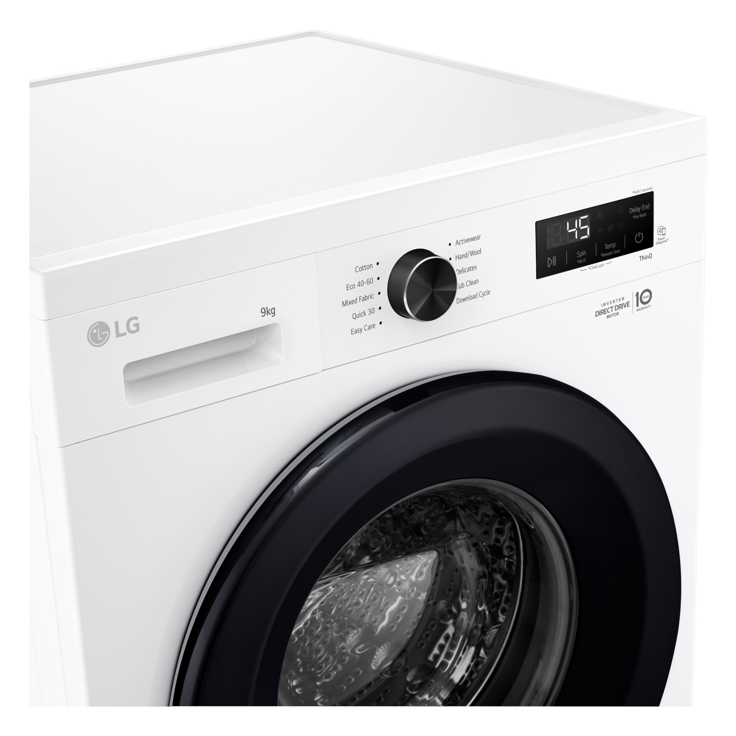 LG F4X1009NWK 9kg 1400 Spin Washing Machine - White thumbnail image