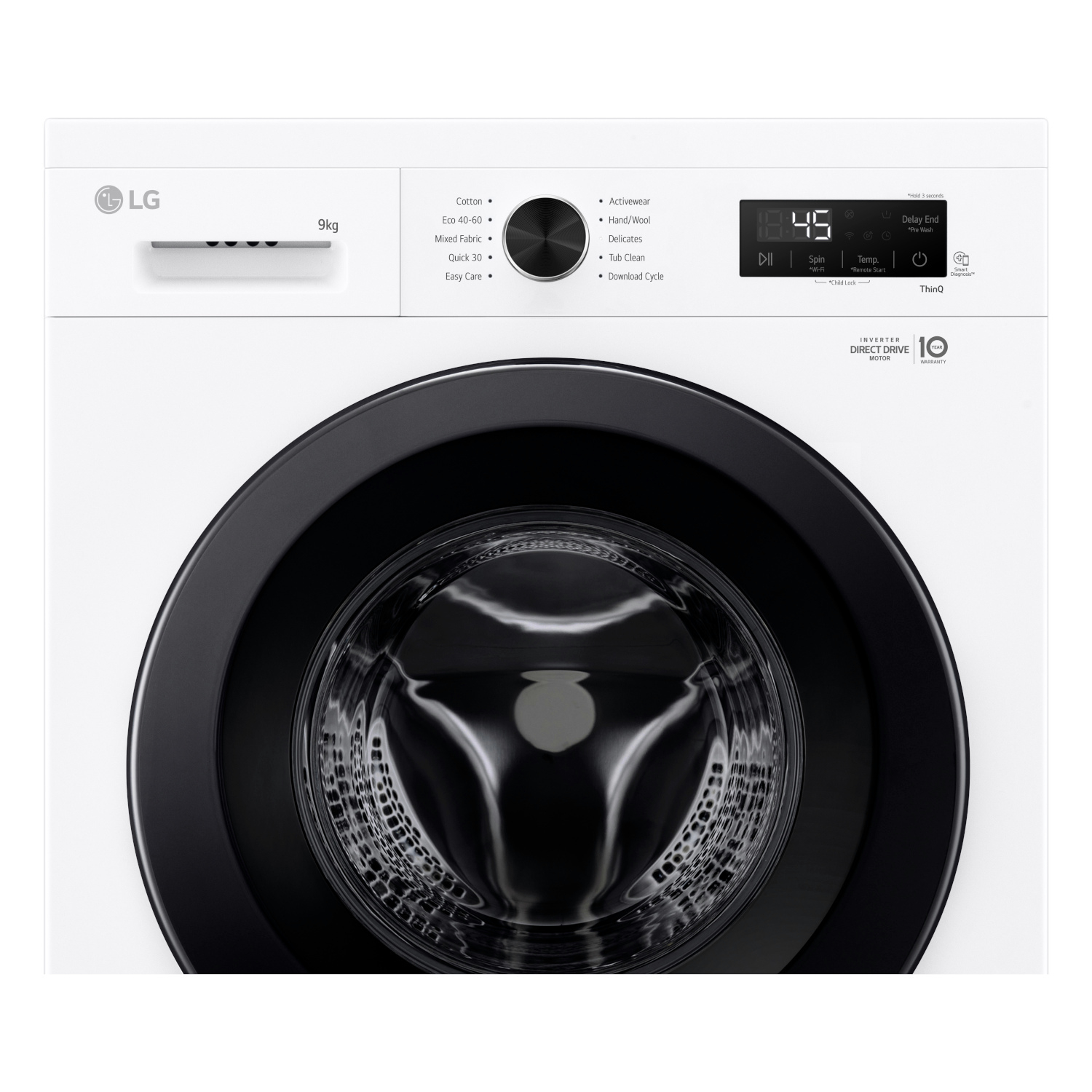 LG F4X1009NWK 9kg 1400 Spin Washing Machine - White thumbnail image