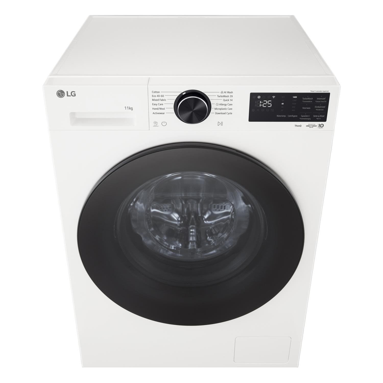 LG Series 5 AI Direct Drive F4X5011TWB - 11 kg 1400 Spin Washing Machine - White thumbnail image