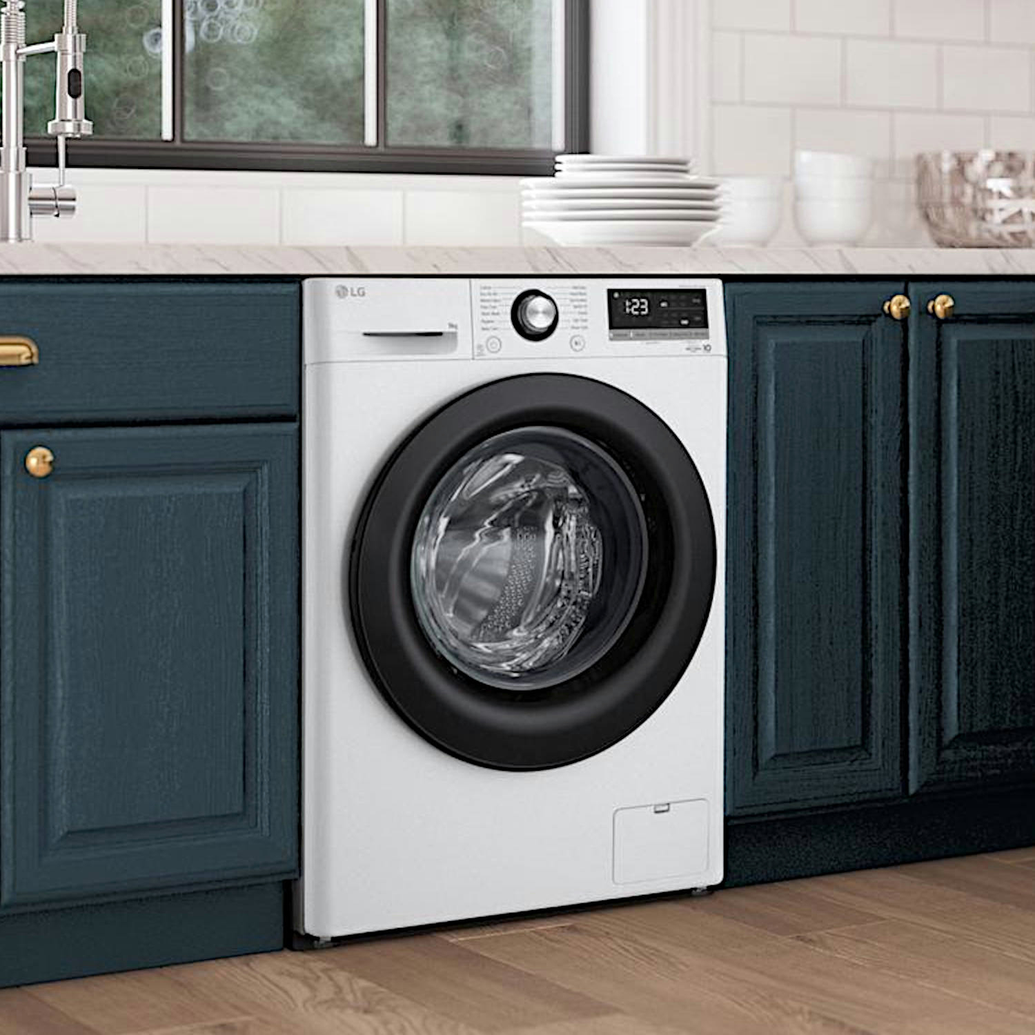 LG F4Y510WBLN1 10kg 1400 Spin Washing Machine - White thumbnail image
