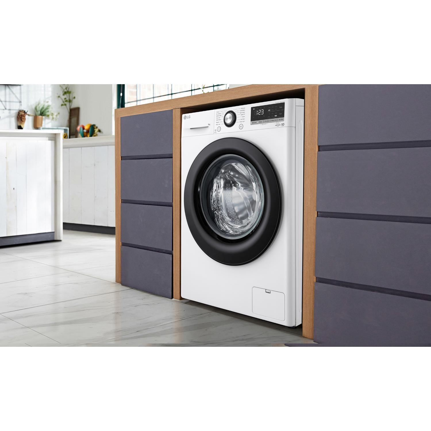 LG F4Y510WBLN 10kg 1400 Spin Washing Machine - White thumbnail image