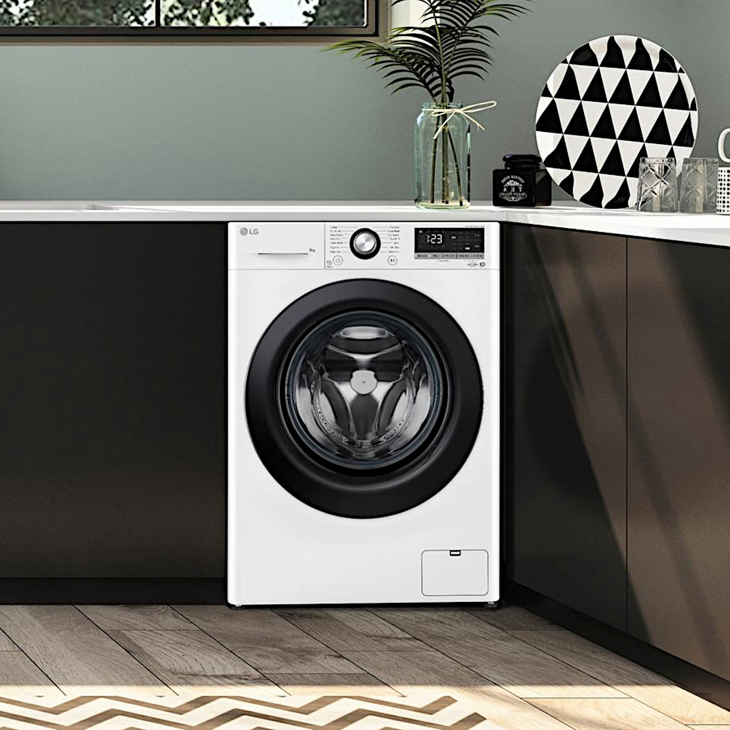 LG F4Y510WBLN1 10kg 1400 Spin Washing Machine - White thumbnail image