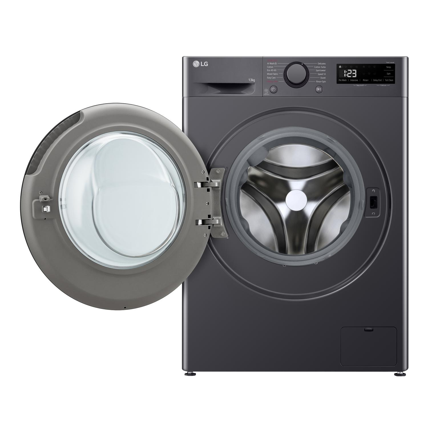 LG F4Y513GBLN1 13kg 1400 Spin Washing Machine - Slate Grey thumbnail image