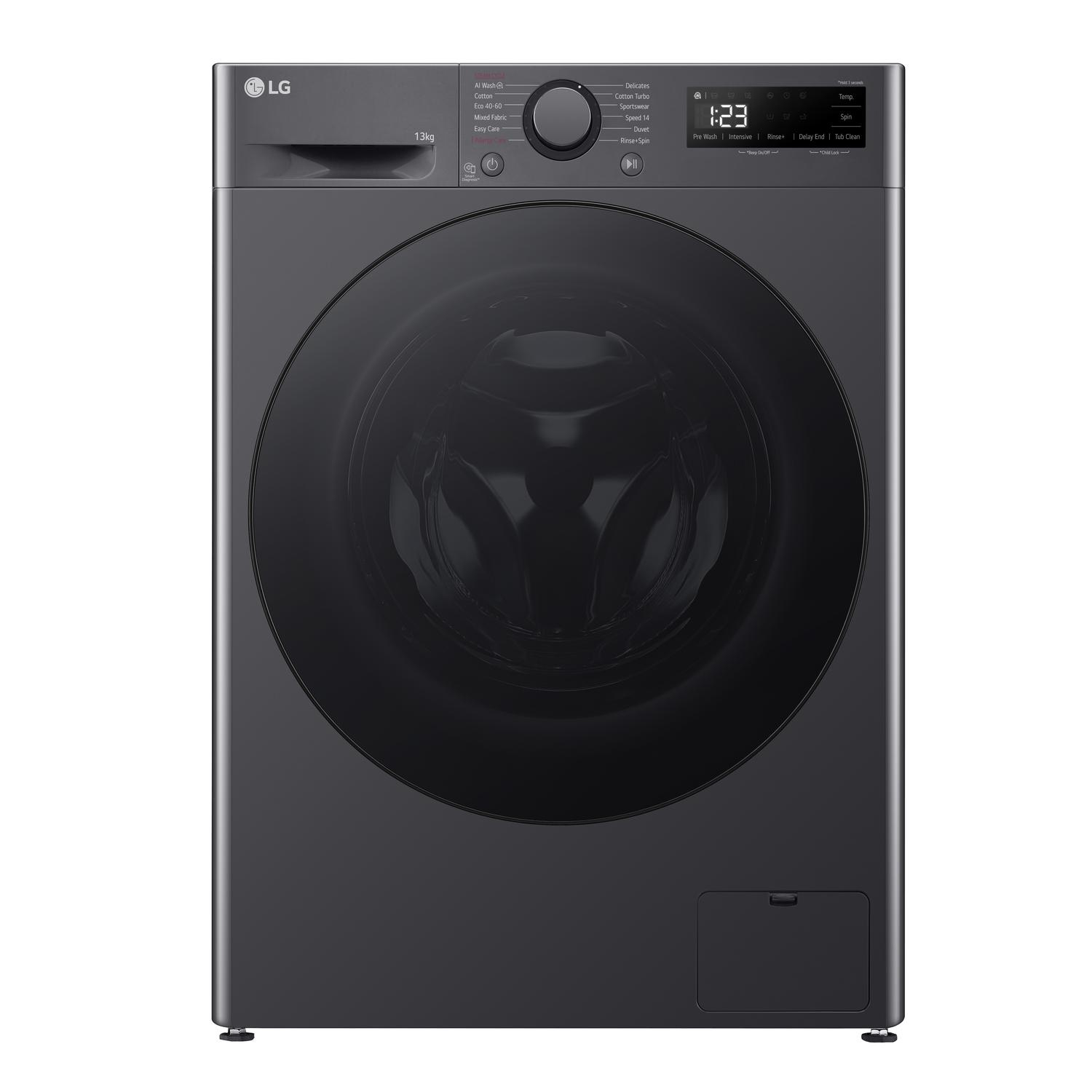 LG F4Y513GBLN1 13kg 1400 Spin Washing Machine - Slate Grey thumbnail image