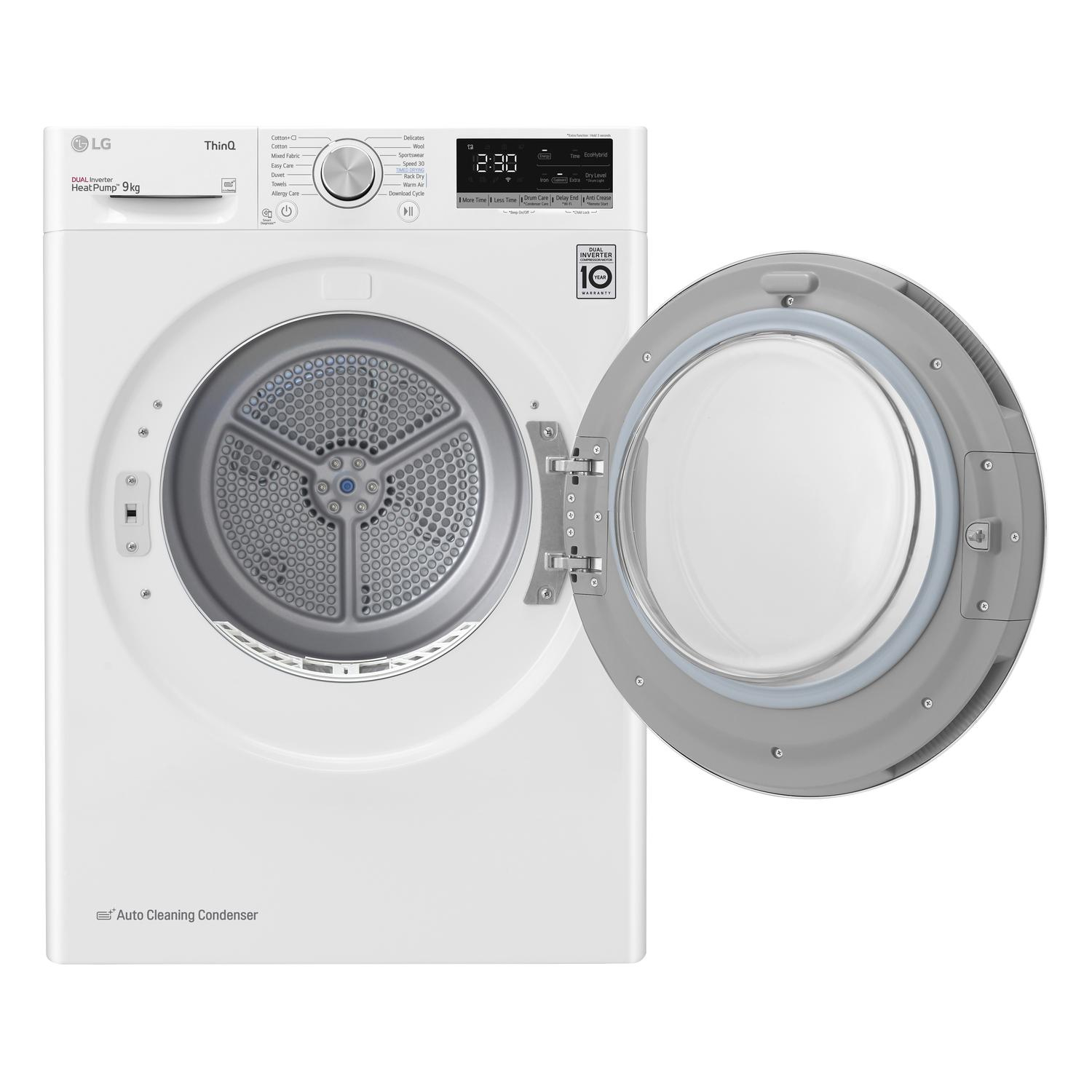 LG Series 4 ThinQ FDV709W  9 kg Heat Pump Tumble Dryer - White thumbnail image