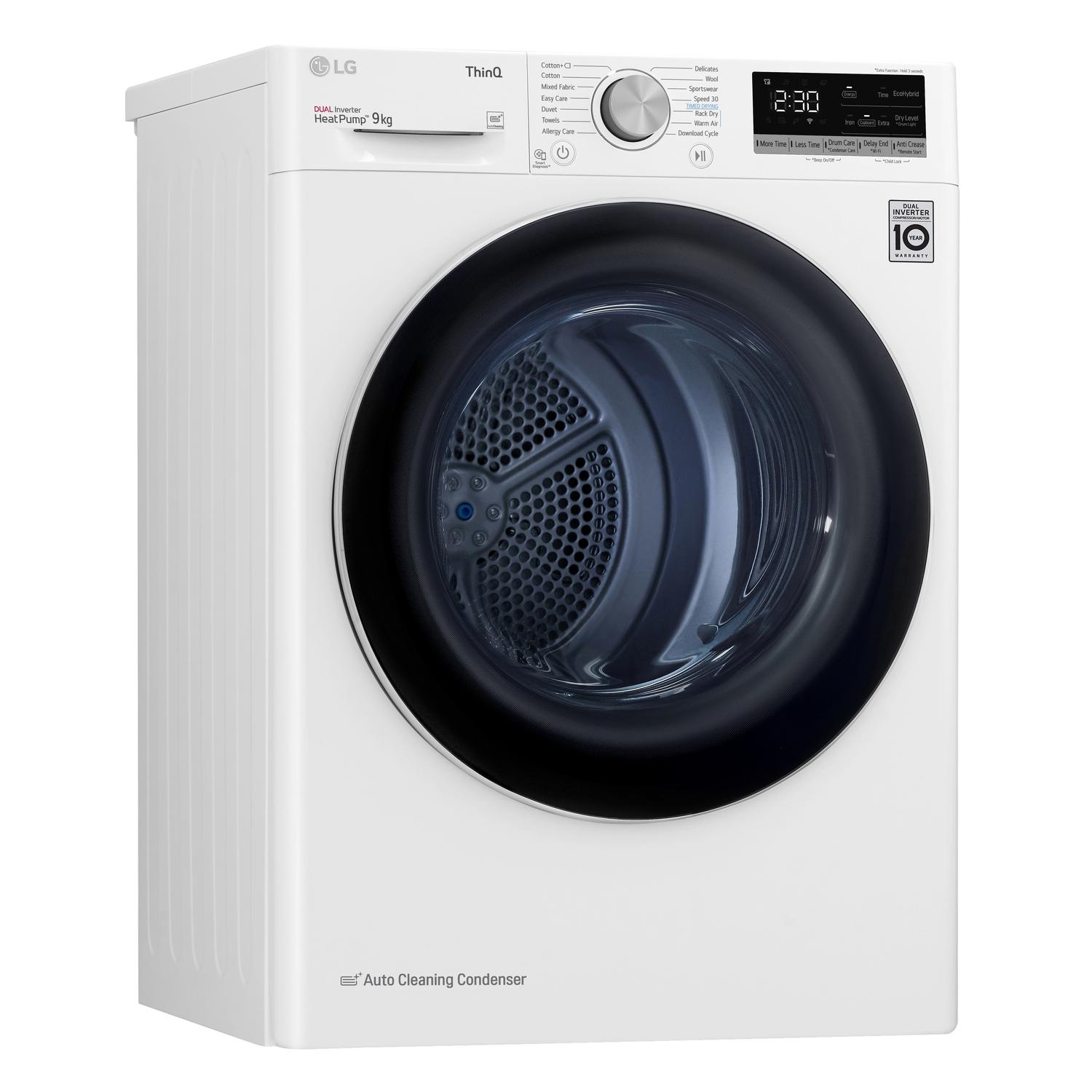 LG Series 4 ThinQ FDV709W  9 kg Heat Pump Tumble Dryer - White thumbnail image