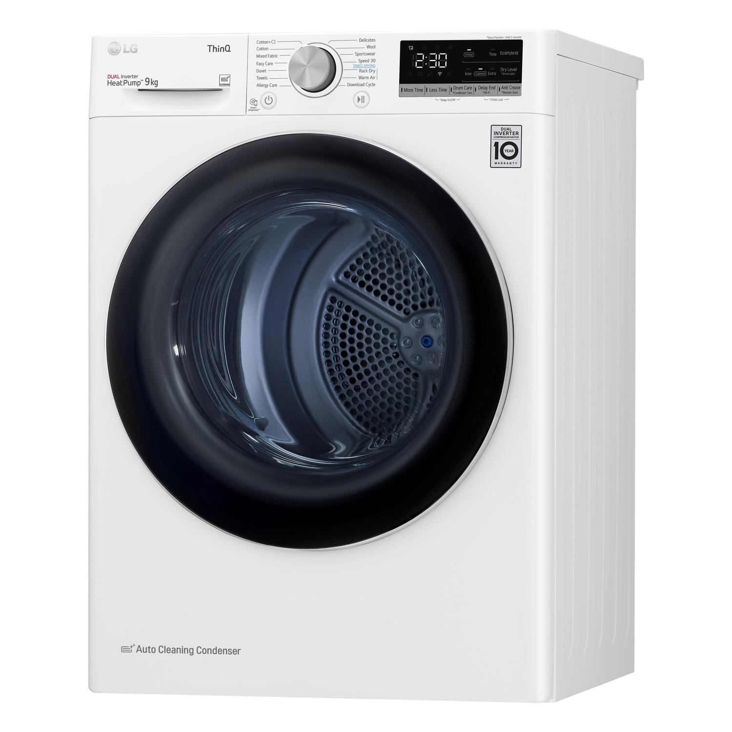 LG Series 4 ThinQ FDV709W  9 kg Heat Pump Tumble Dryer - White thumbnail image