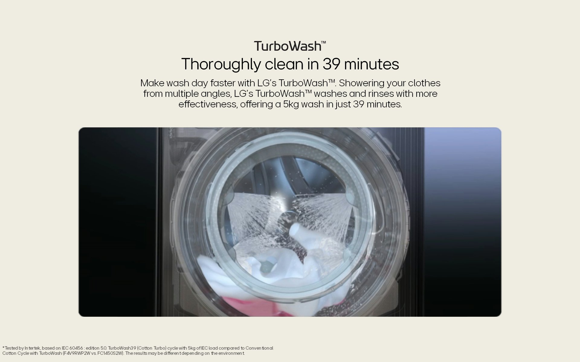 LG FWY606WWLN1 10kg/6kg 1400 Spin Washer Dryer - White thumbnail image