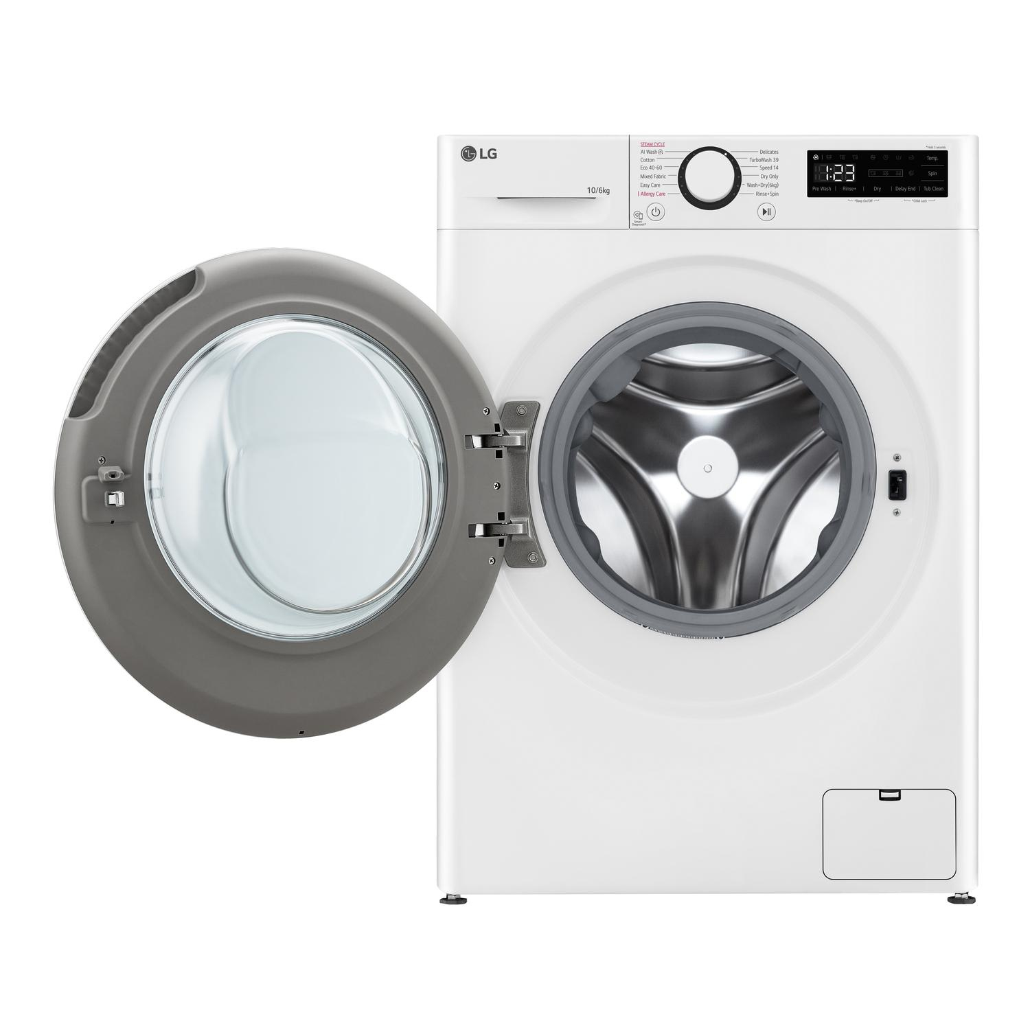 LG FWY706WWTN1 10kg/6kg 1400 Spin Washer Dryer - White thumbnail image
