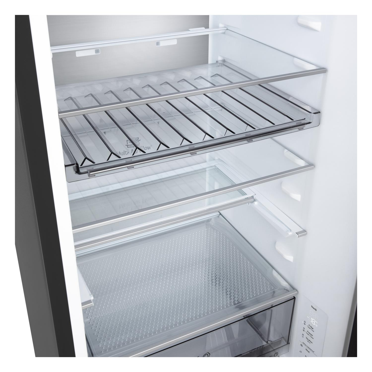LG GBBS524CEV 59.7cm Frost Free Fridge Freezer - Essence Black Steel thumbnail image