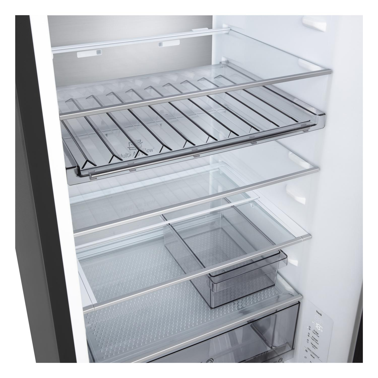 LG GBBS524CEV 59.7cm Frost Free Fridge Freezer - Essence Black Steel thumbnail image