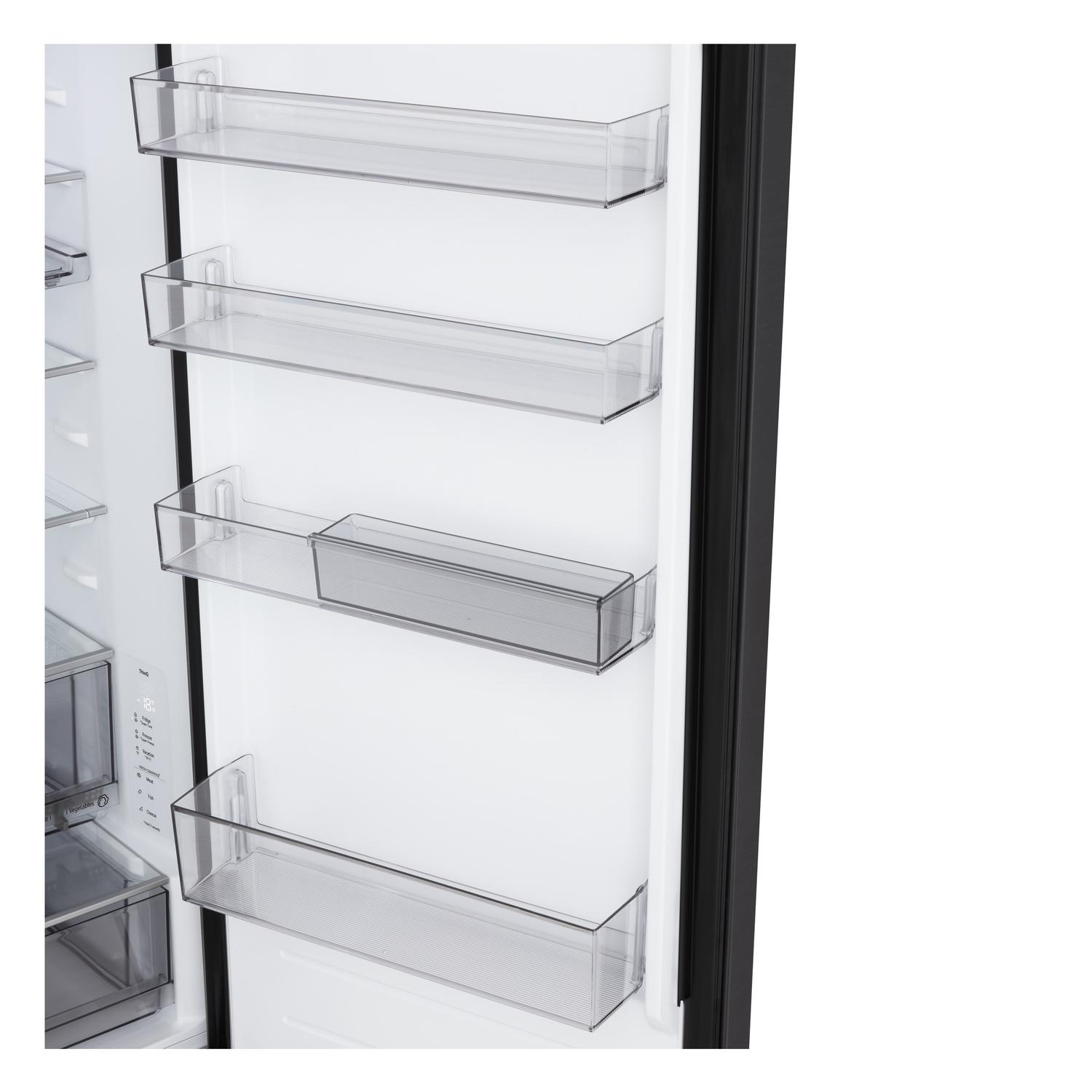 LG GBBS524CEV 59.7cm Frost Free Fridge Freezer - Essence Black Steel thumbnail image