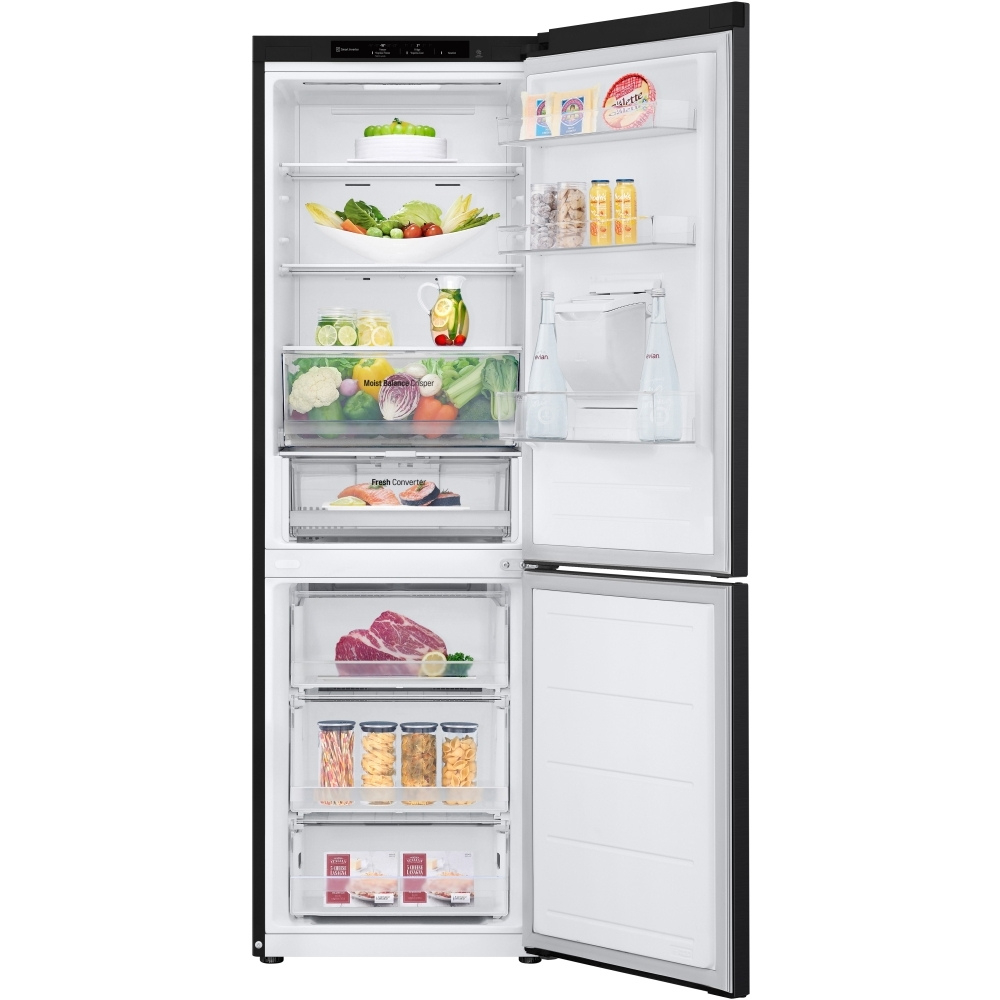 LG GBF3102EEP NatureFRESH 60/40 Fridge Freezer - Matte Black thumbnail image