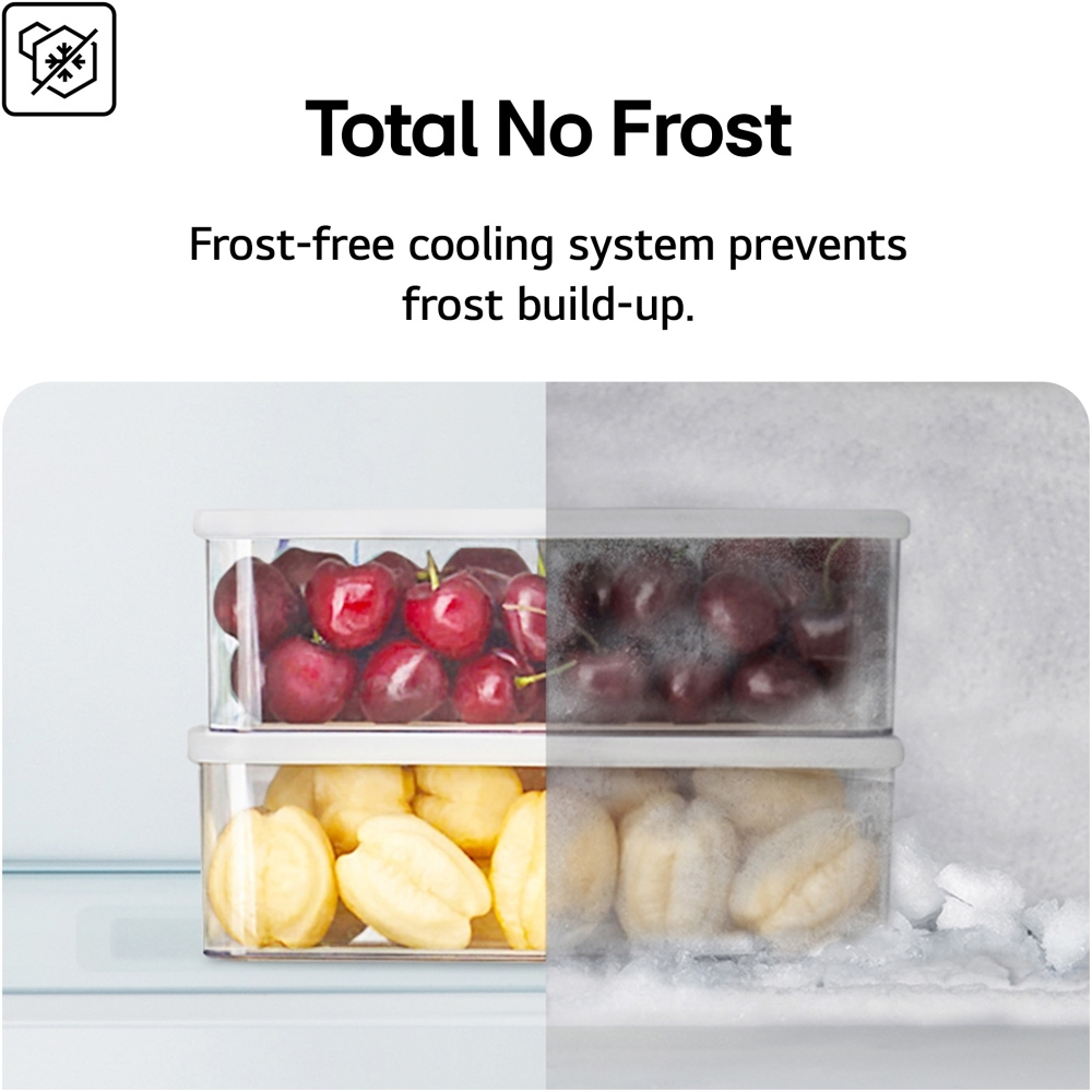 LG GBF3102EEP NatureFRESH 60/40 Fridge Freezer - Matte Black thumbnail image