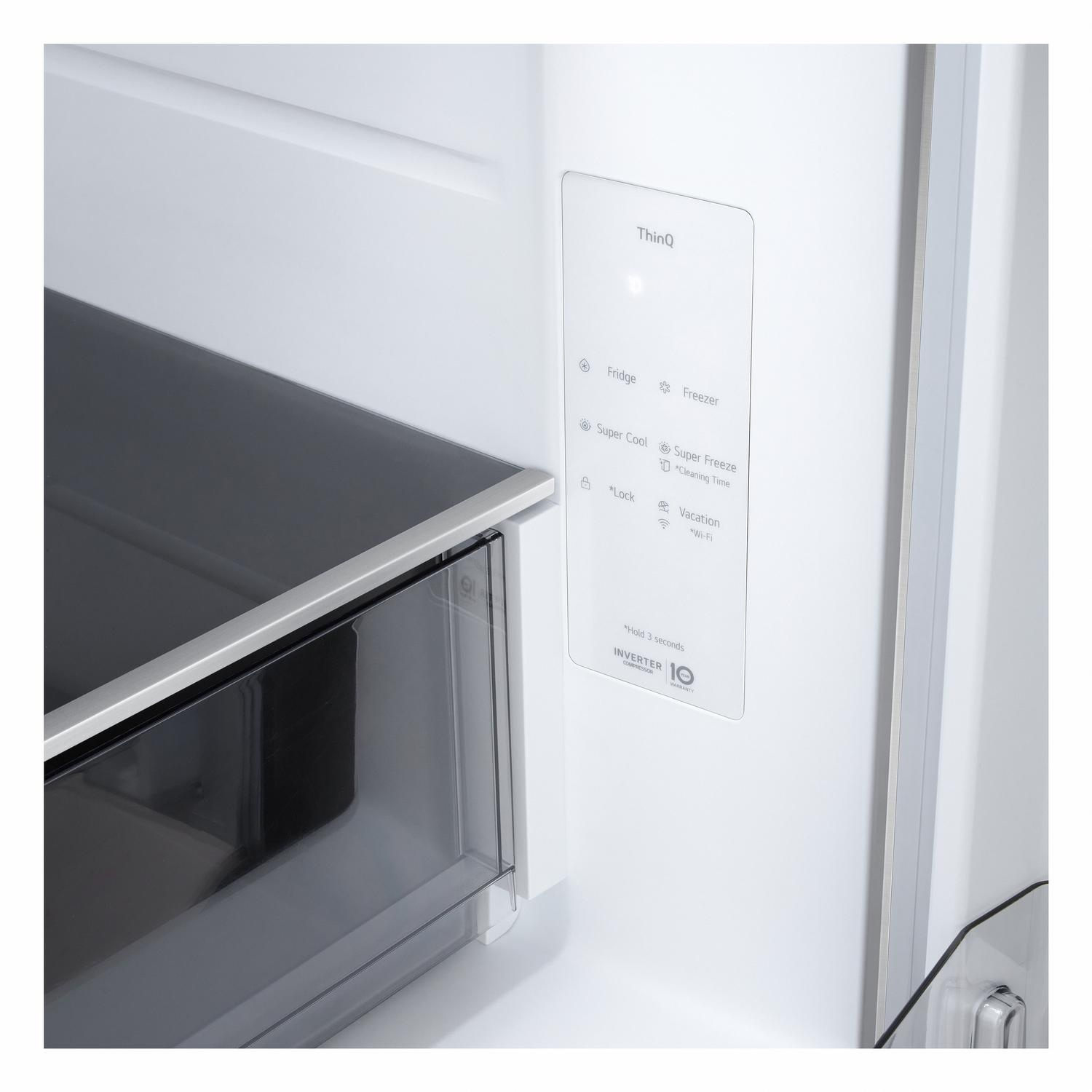 LG GMBS30SEPY 83.5cm 60/40 Total No Frost American Fridge Freezer - Silver thumbnail image