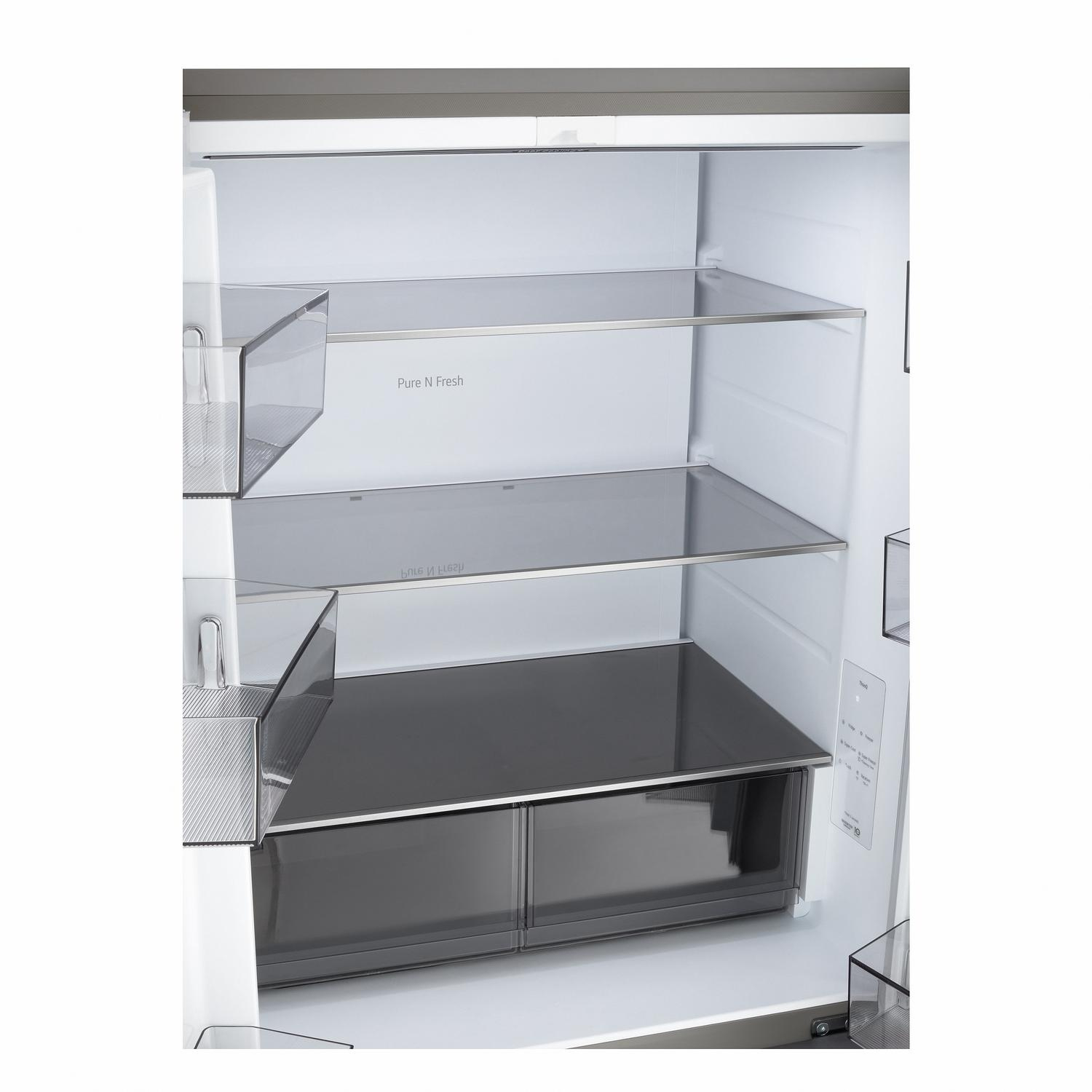 LG GMBS30SEPY 83.5cm 60/40 Total No Frost American Fridge Freezer - Silver thumbnail image