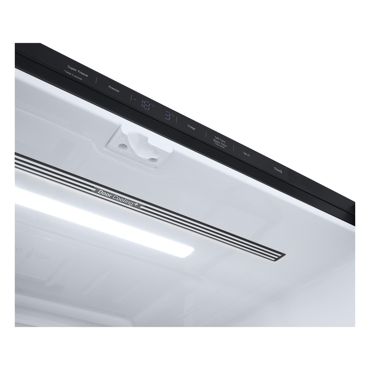LG GMF960EV4E 91.4cm 50/50 Frost Free American Fridge Freezer - Essence Black Steel thumbnail image