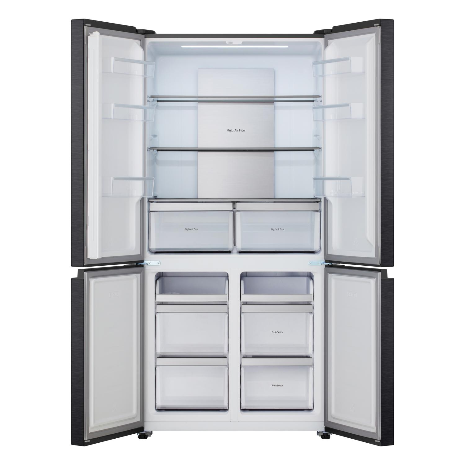 LG GMM42ABBEH No Frost American Fridge Freezer - Matte Black thumbnail image