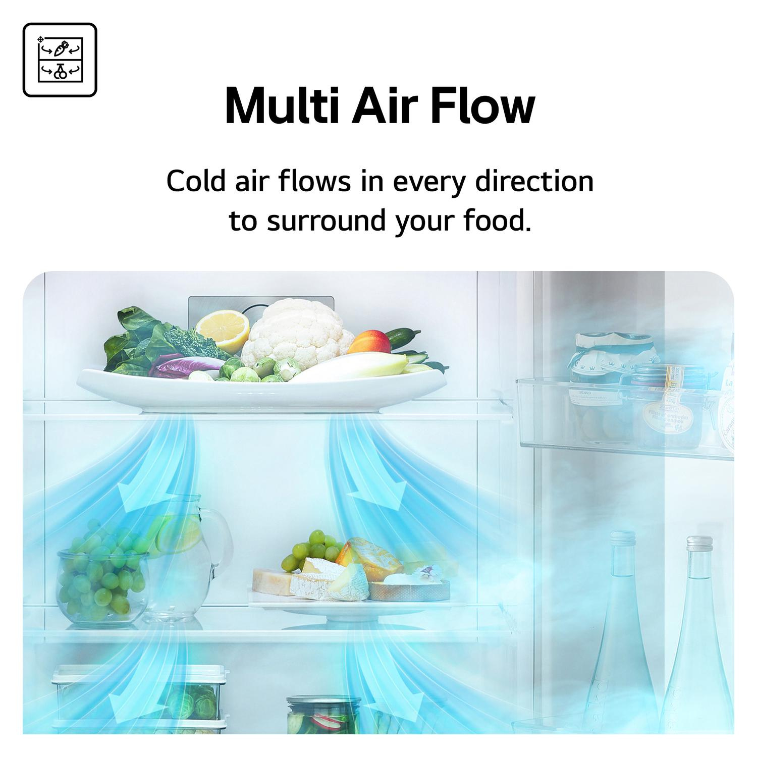 LG GMM42ABBEH No Frost American Fridge Freezer - Matte Black thumbnail image