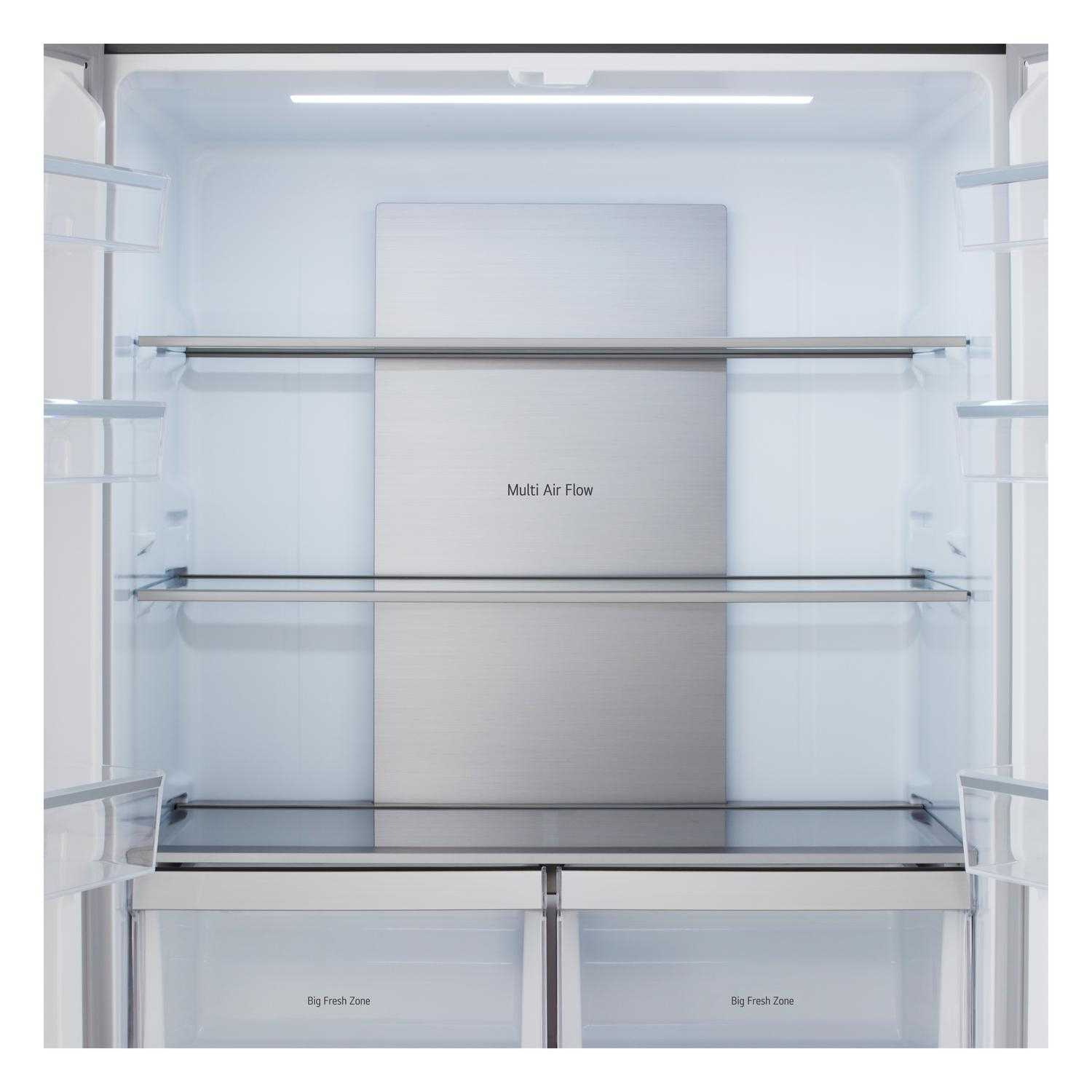 LG GMM42ABBEH No Frost American Fridge Freezer - Matte Black thumbnail image