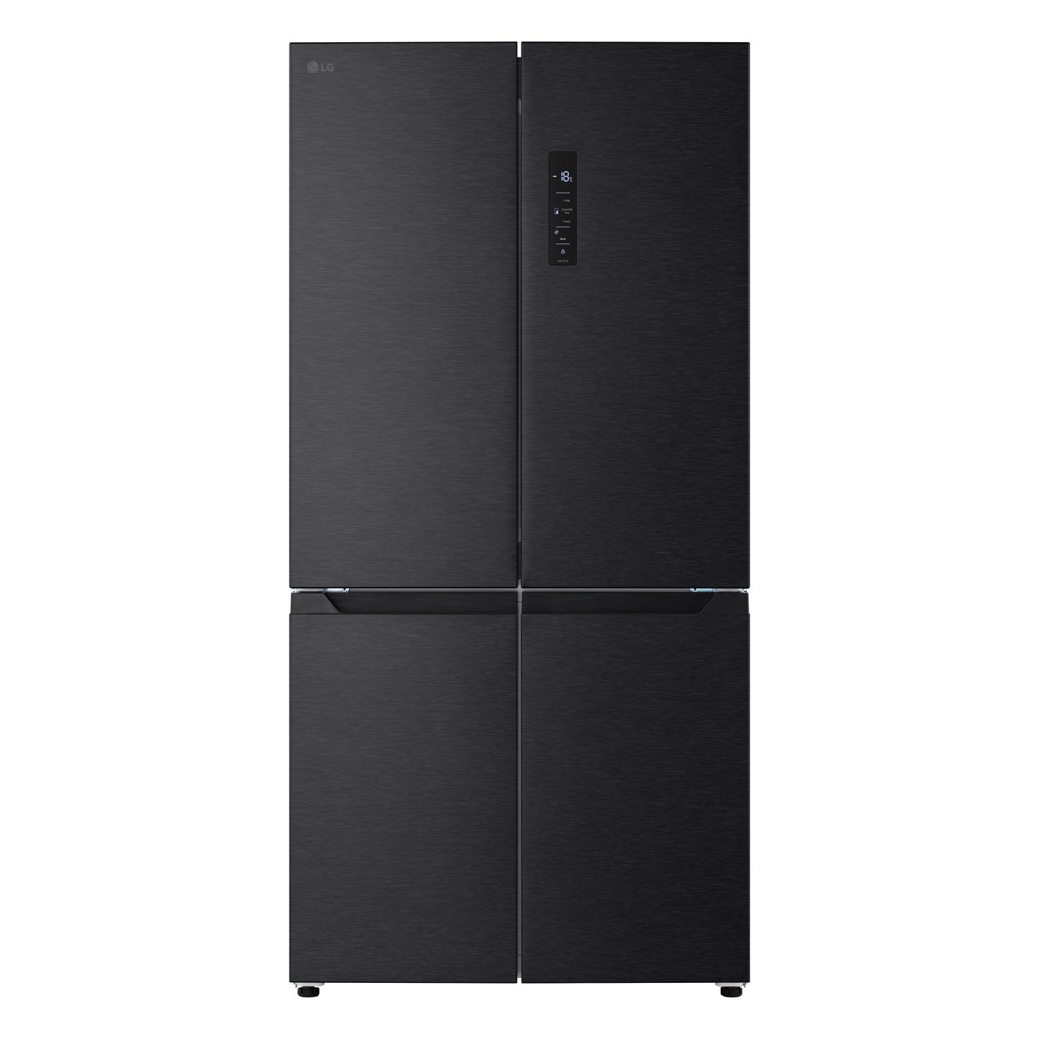 LG GMM42ABBEH No Frost American Fridge Freezer - Matte Black thumbnail image
